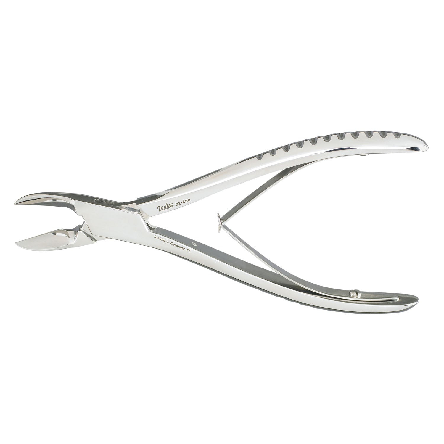 Oral Surgery Rongeur, 6_", No. 5 Pattern, Side Cutting, Slightly Curved