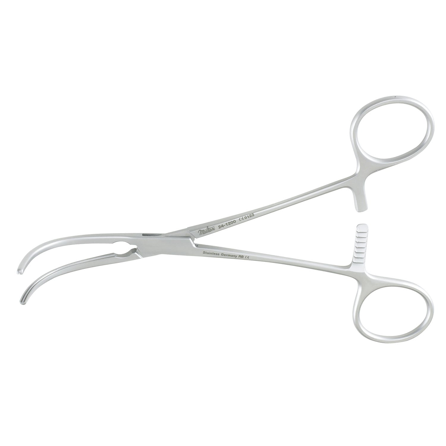 Peripheral Vascular Clamp, 6", Curved Jaws
