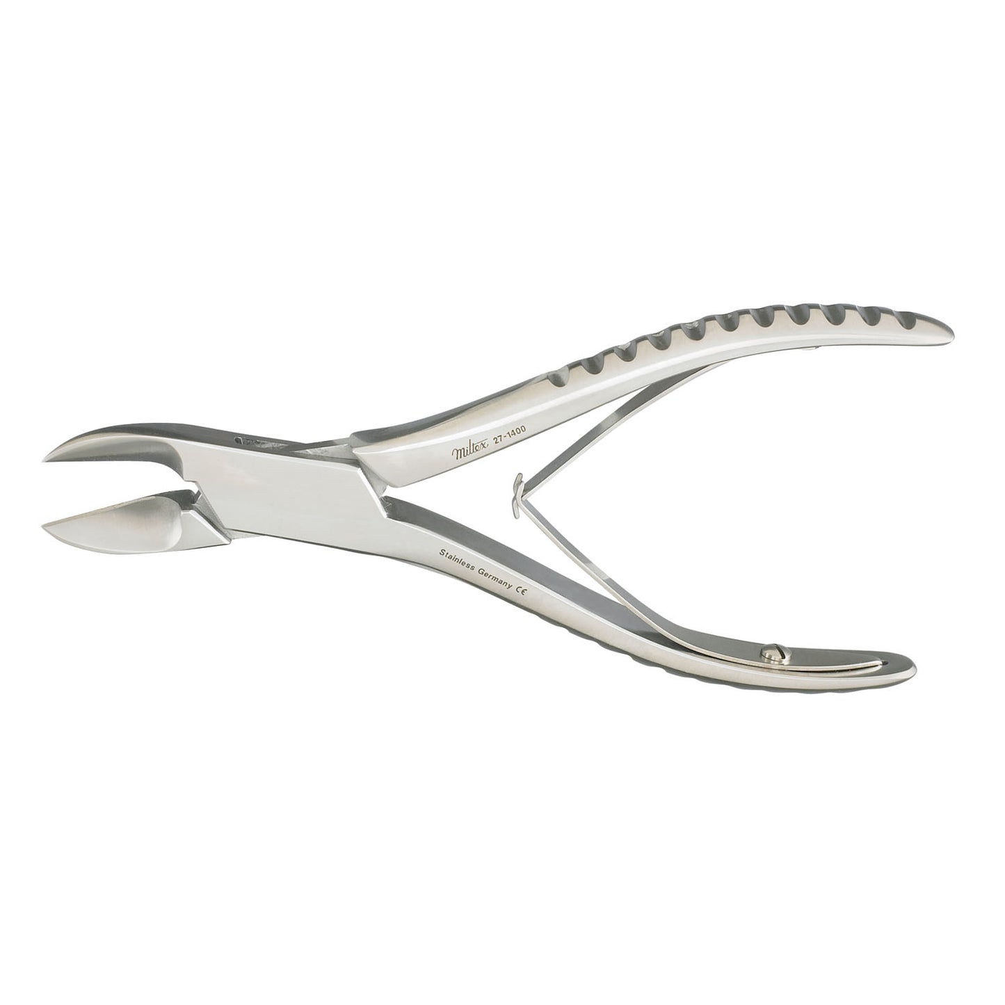Bone Cutting Forceps, 5_", Angled On Flat