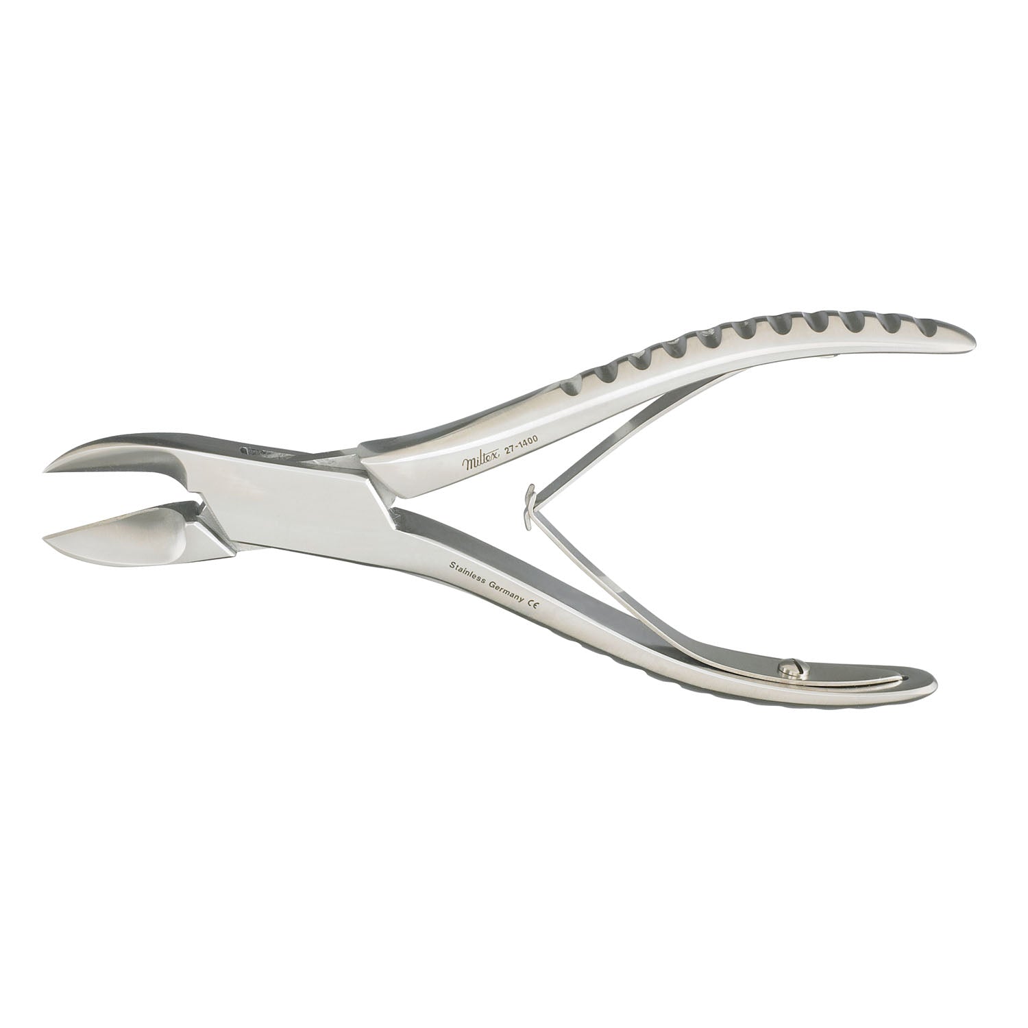 Bone Cutting Forceps, 5_", Angled On Flat