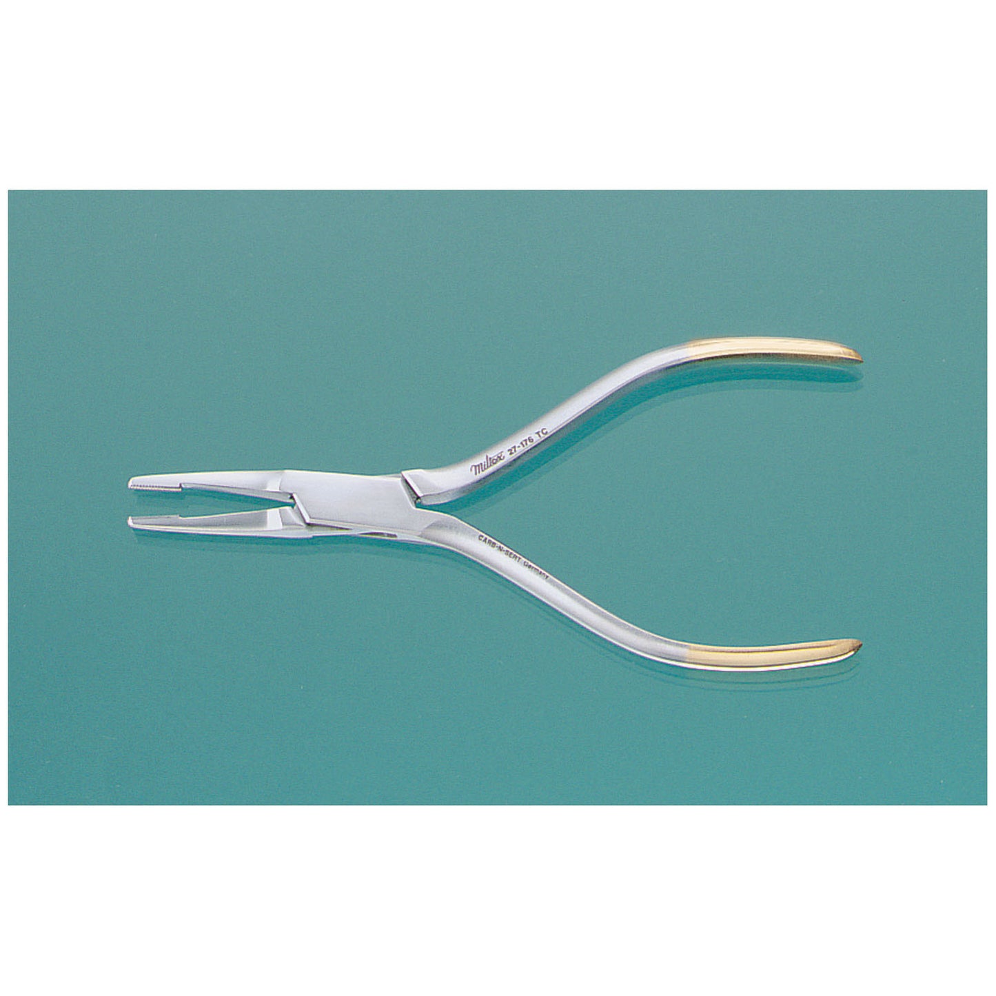 Pin Puller, 5_", Serrated Top Jaw Measures 1cm in Length, Grooved Cross-Serrated Opposing Jaw