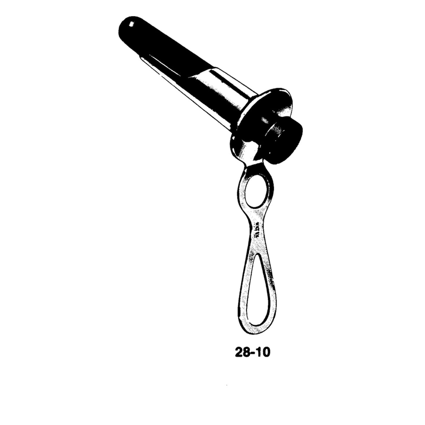 Rectal Speculum, 3 3/8"L x 1" O.D., Boilable Obturator, 4_"L Handle, Chrome