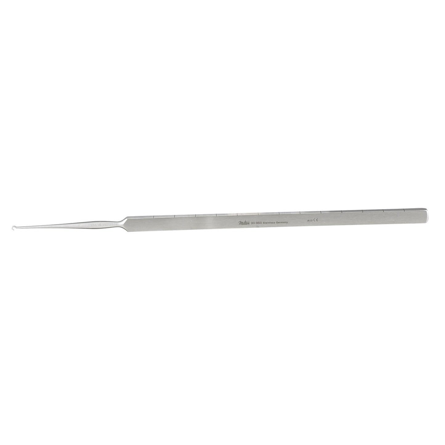 Tenaculum Hook, 8", Extra Delicate, Handle Graduated in cm