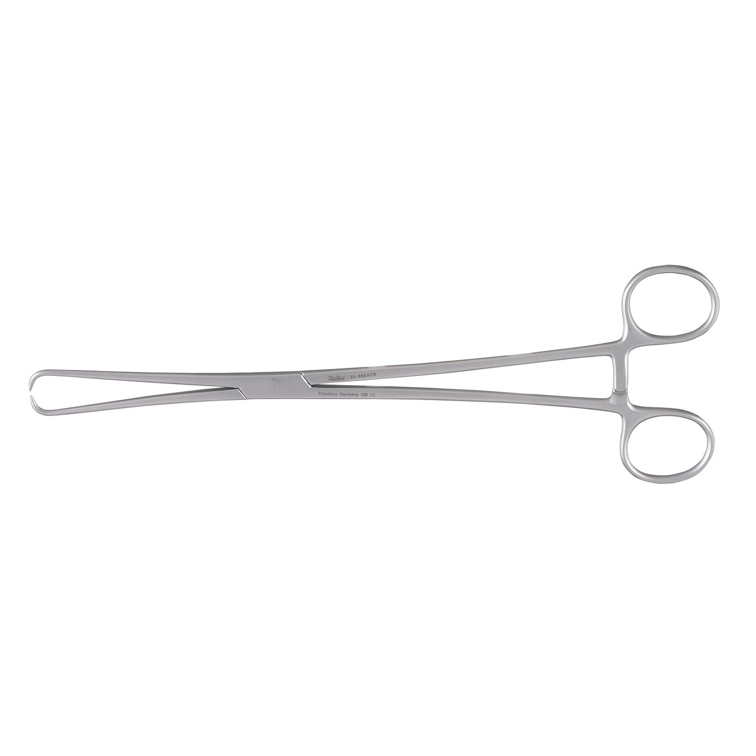 Schroeder Tenaculum Forceps, 10" Rounded Jaw, Non-Overlapping Atraumatic Tips