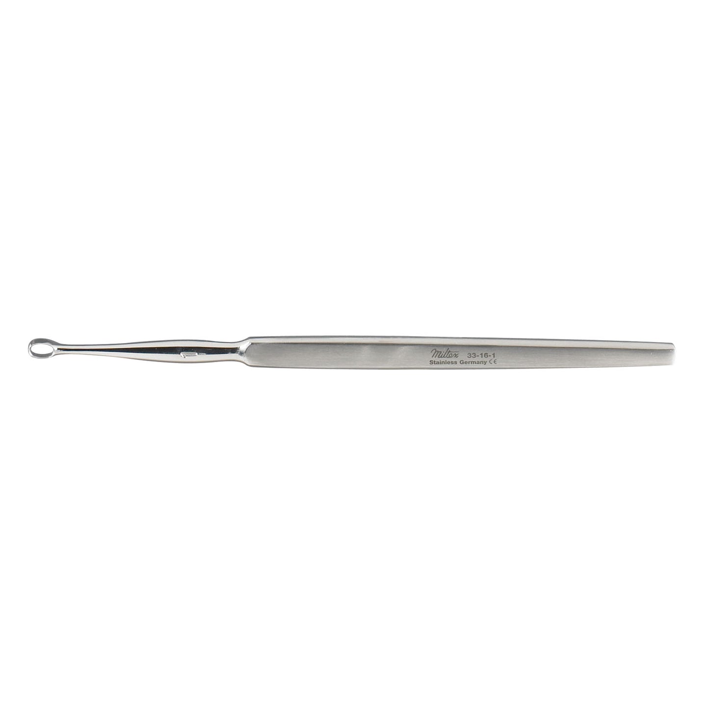 Dermal Curette, Size 1, 5_" Oval Narrow Handles