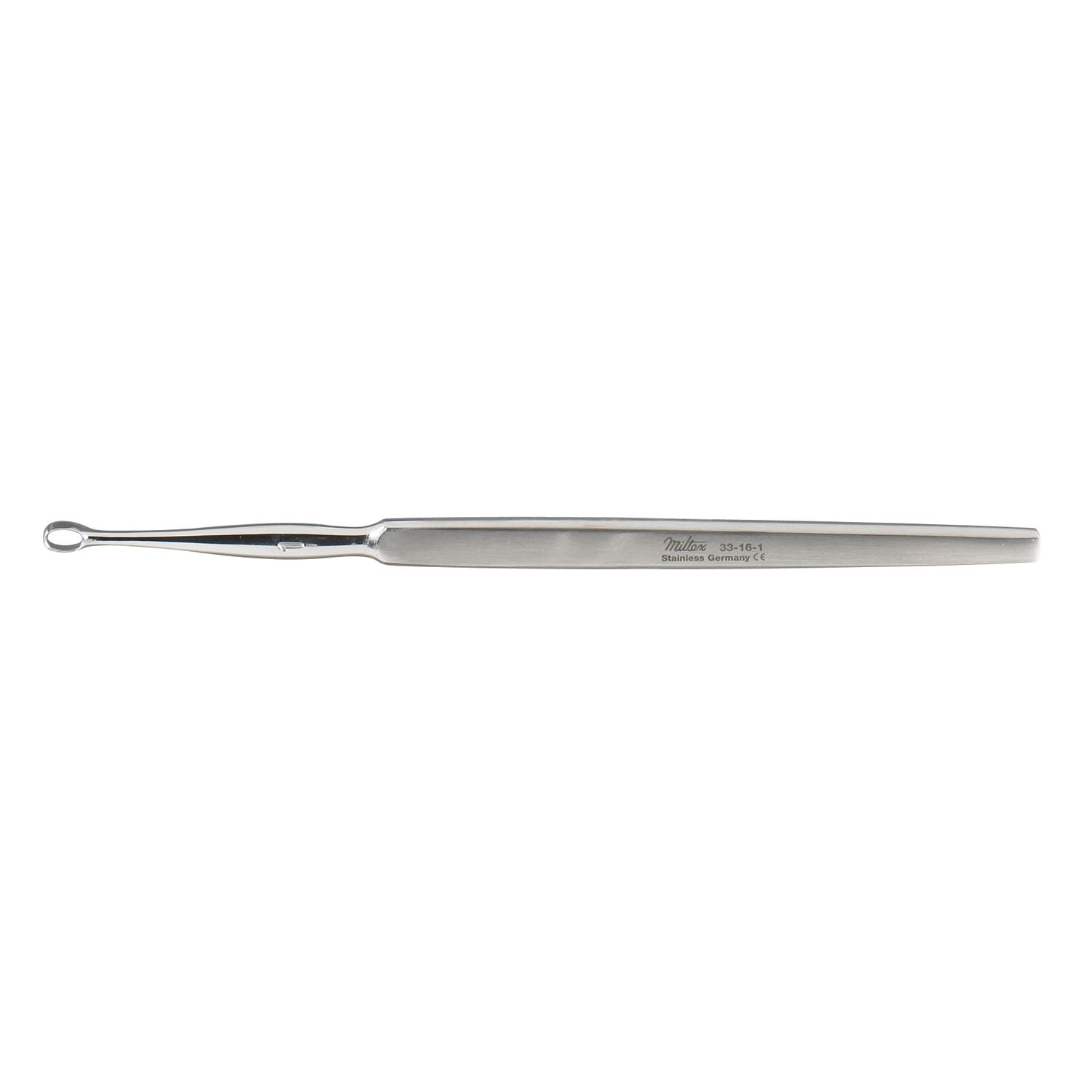 Dermal Curette, Size 1, 5_" Oval Narrow Handles