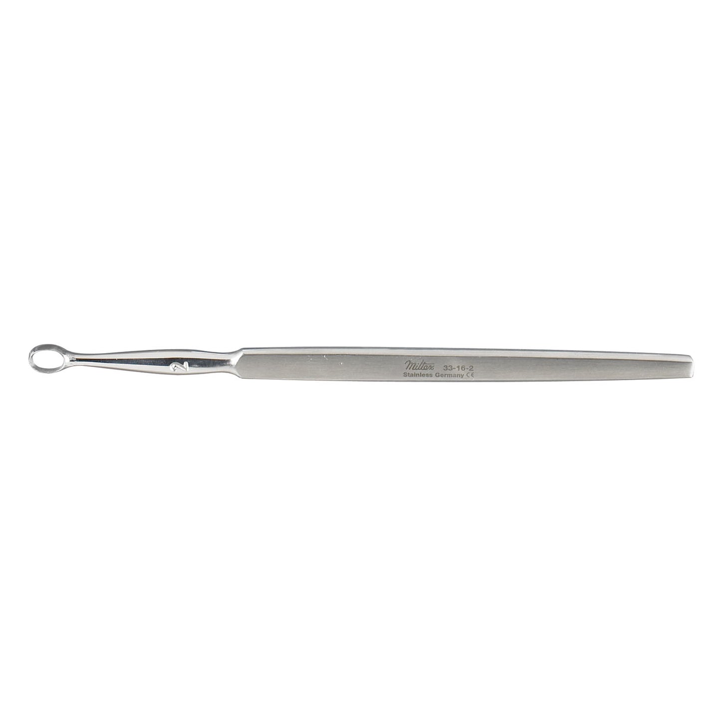 Dermal Curette, Size 2, 5_" Oval Narrow Handles