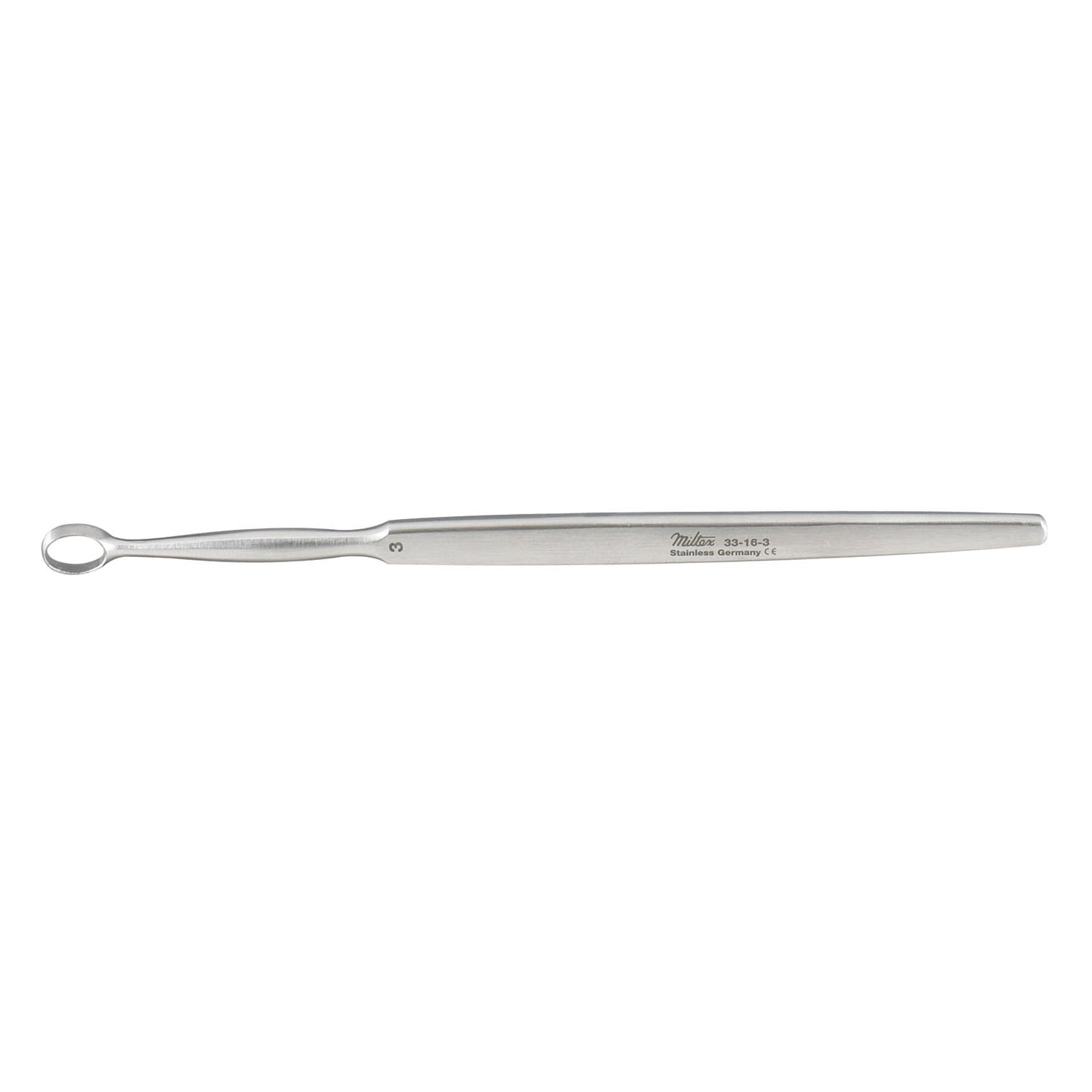 Dermal Curette, Size 3, 5_" Oval Narrow Handles