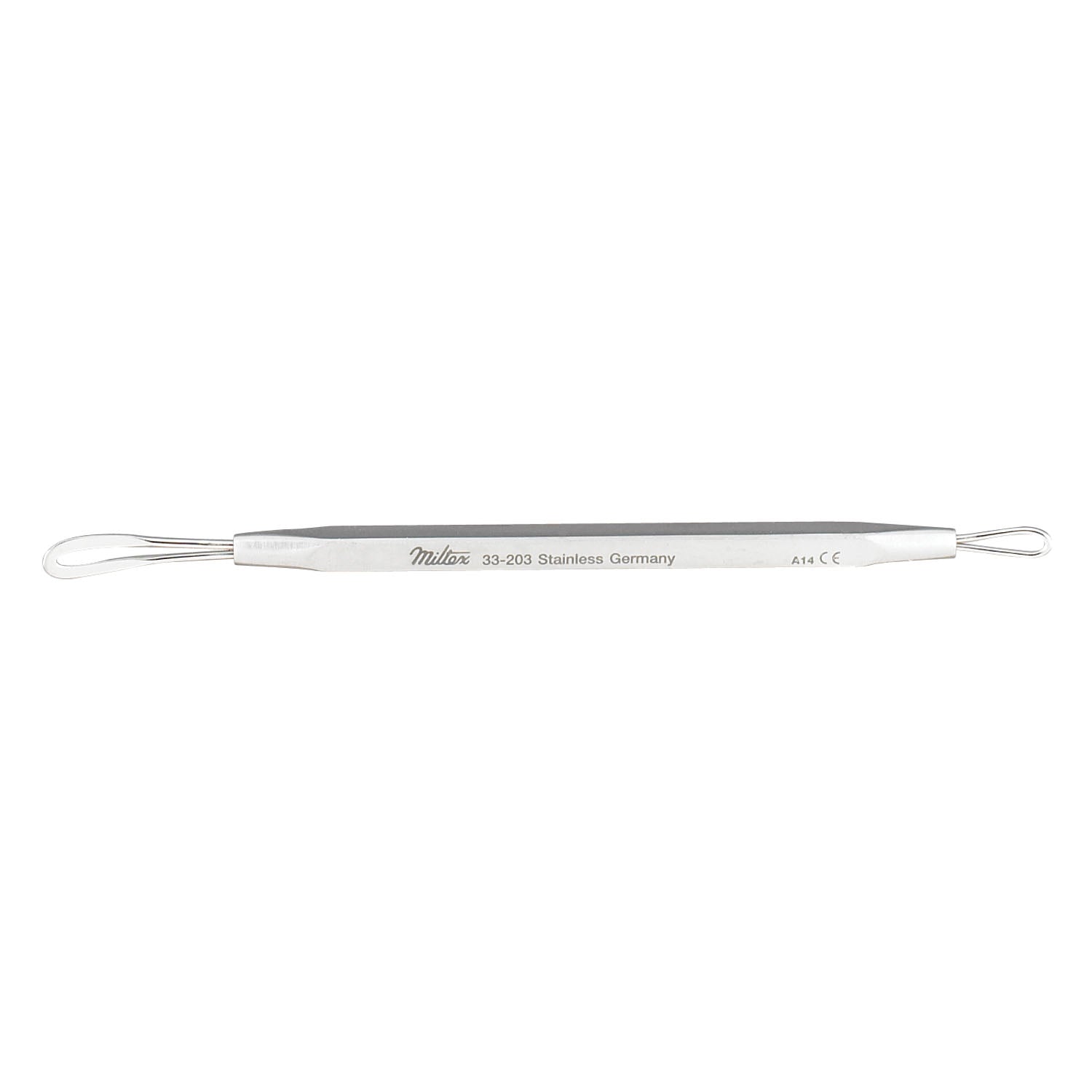 Comedone Extractor, 4", Double End, Flat & Wire End Expressors