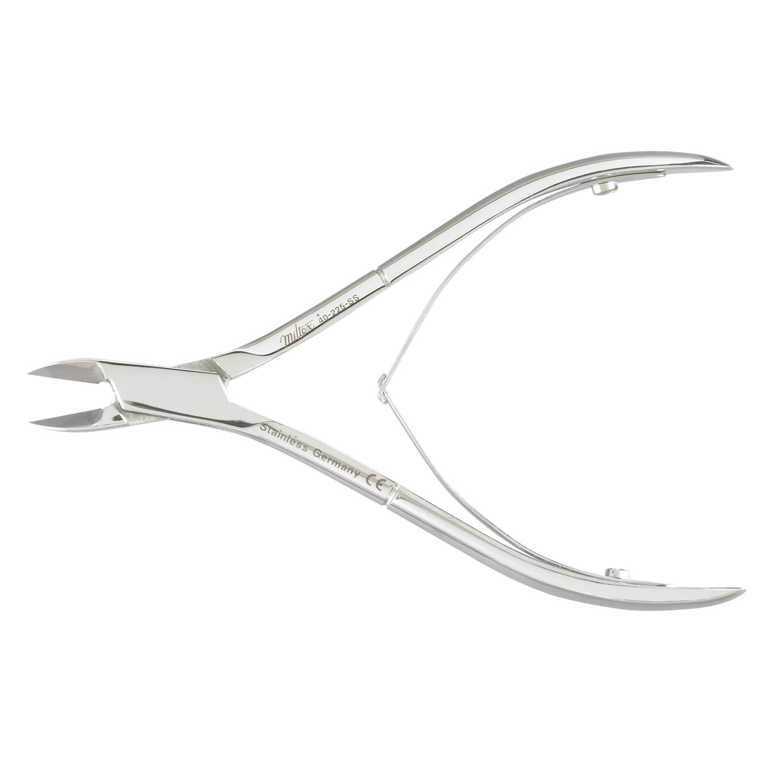 Nail Nipper, 4_", Stainless, Straight Jaws, Double Spring