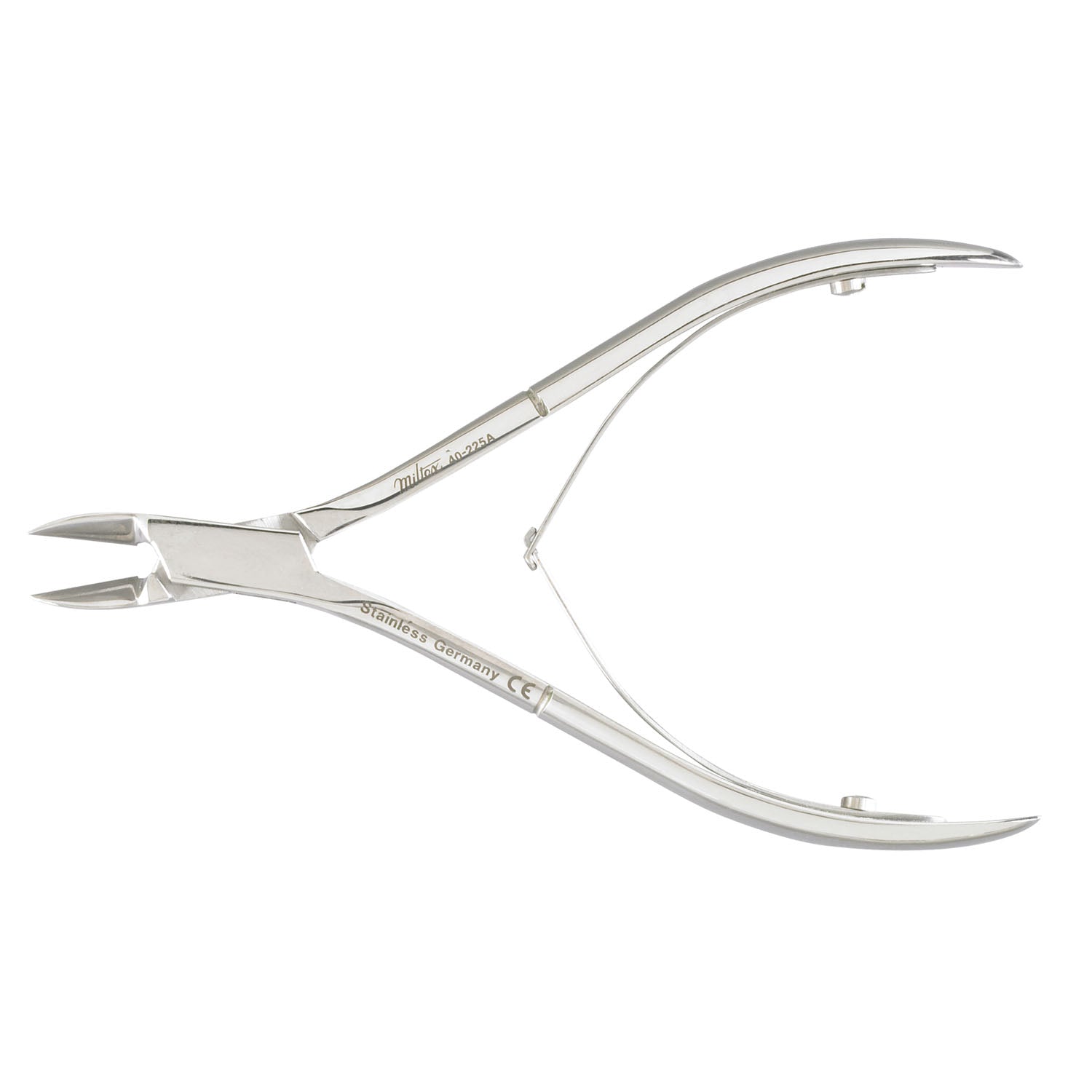 Nail Nipper, 4_", Stainless, Light Pattern, Delicate, Straight Jaws, Double Spring