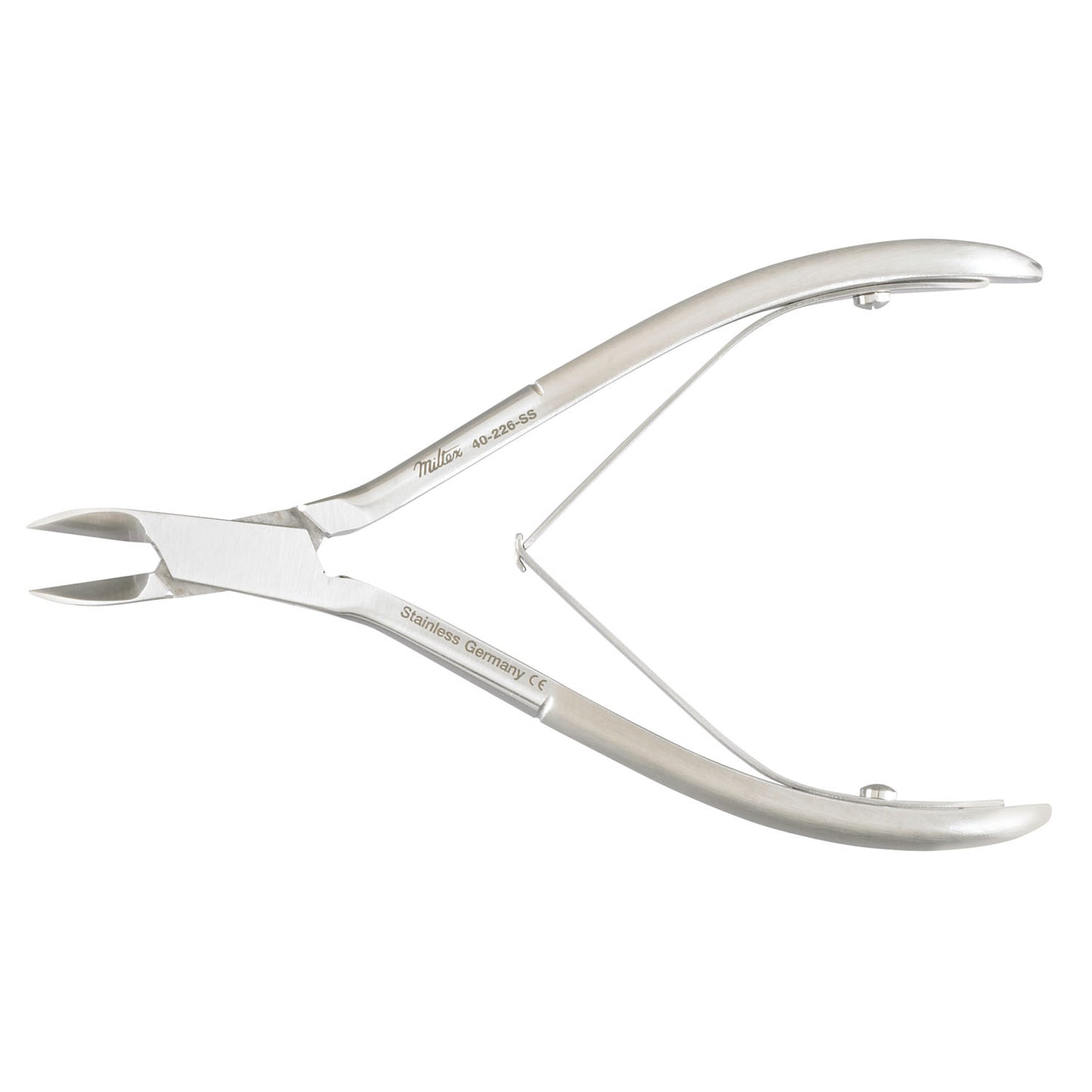 Nail Nipper, 5", Stainless, Straight Jaws, Double Spring