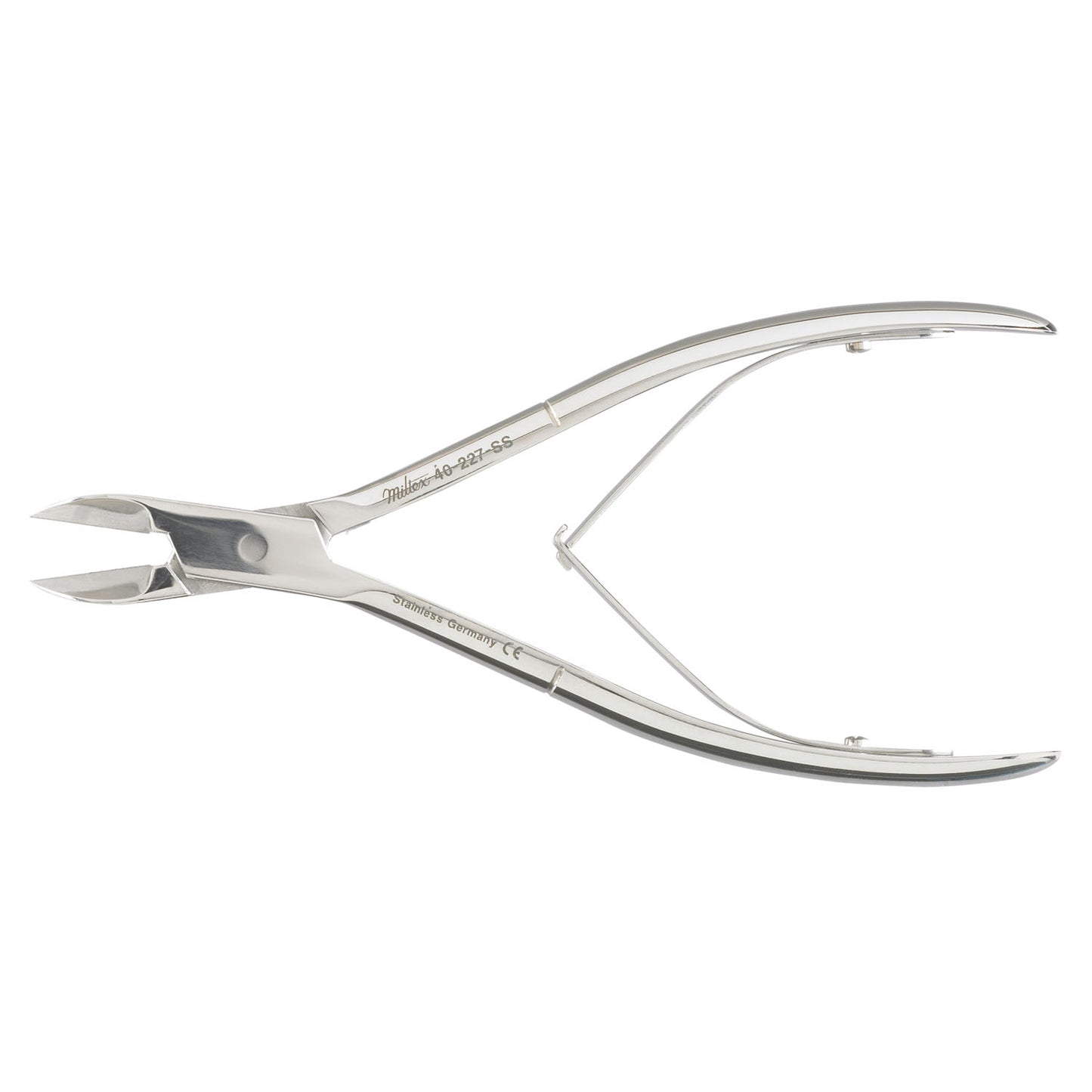Nail Nipper, 6", Stainless, Straight Jaws, Double Spring