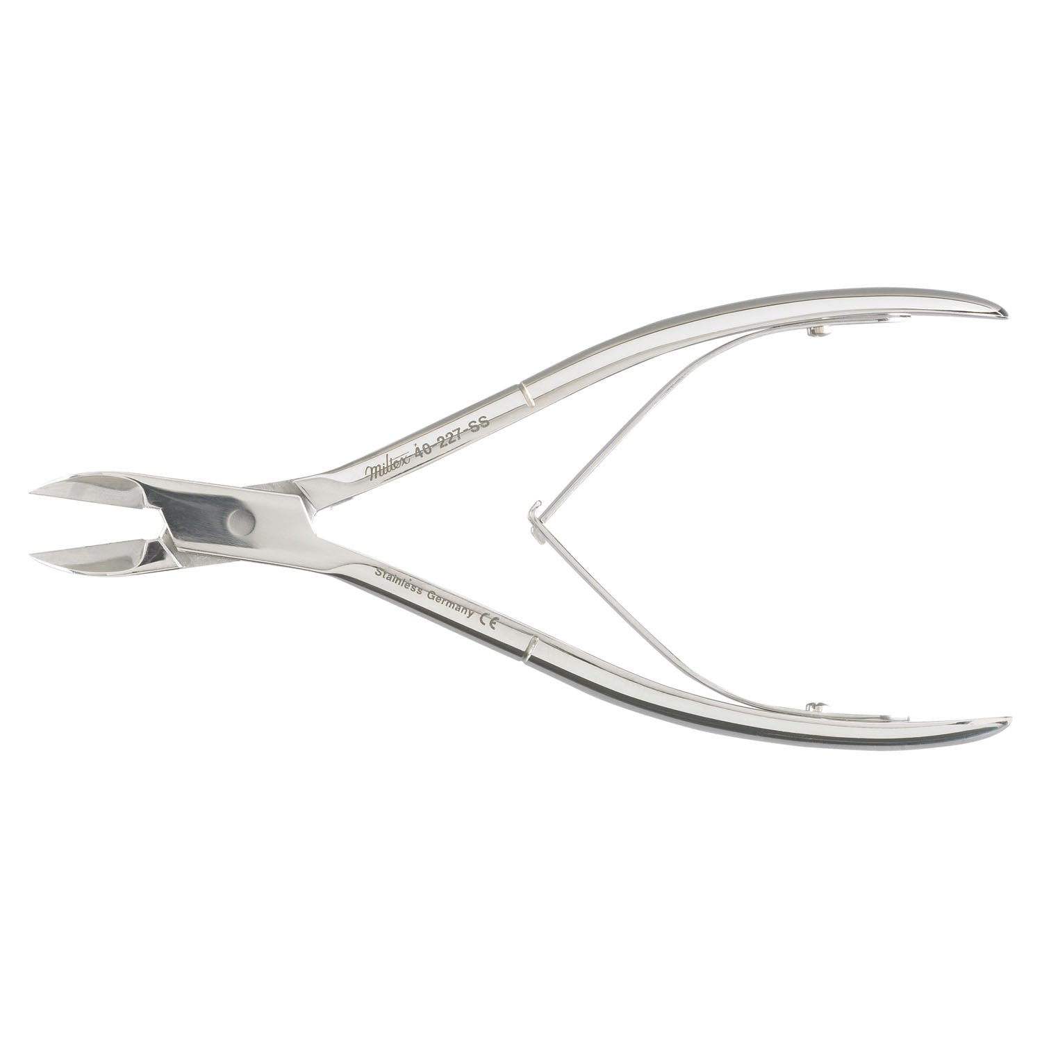 Nail Nipper, 6", Stainless, Straight Jaws, Double Spring