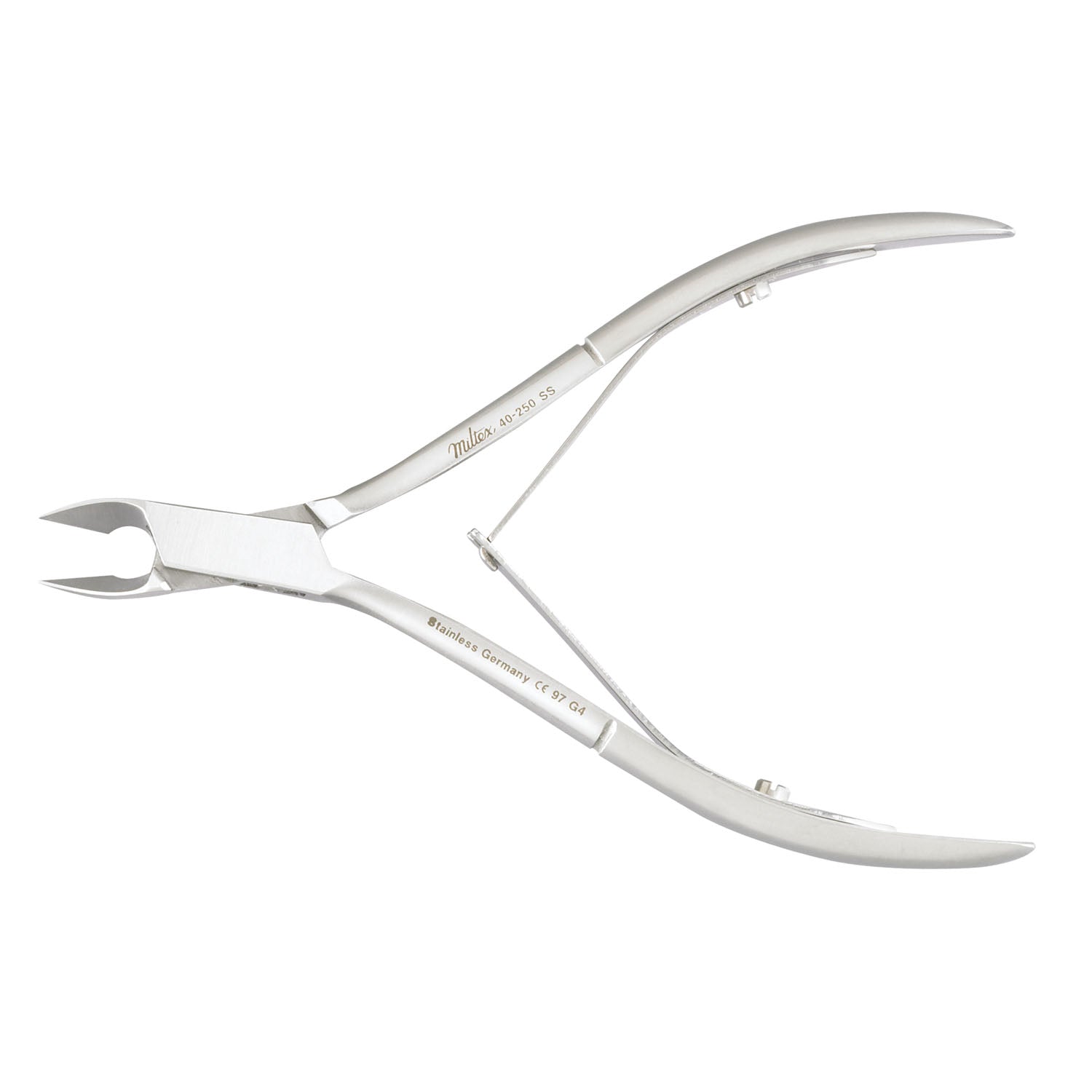 Cuticle Nipper, 4_", Stainless, 10mm, Convex Jaws