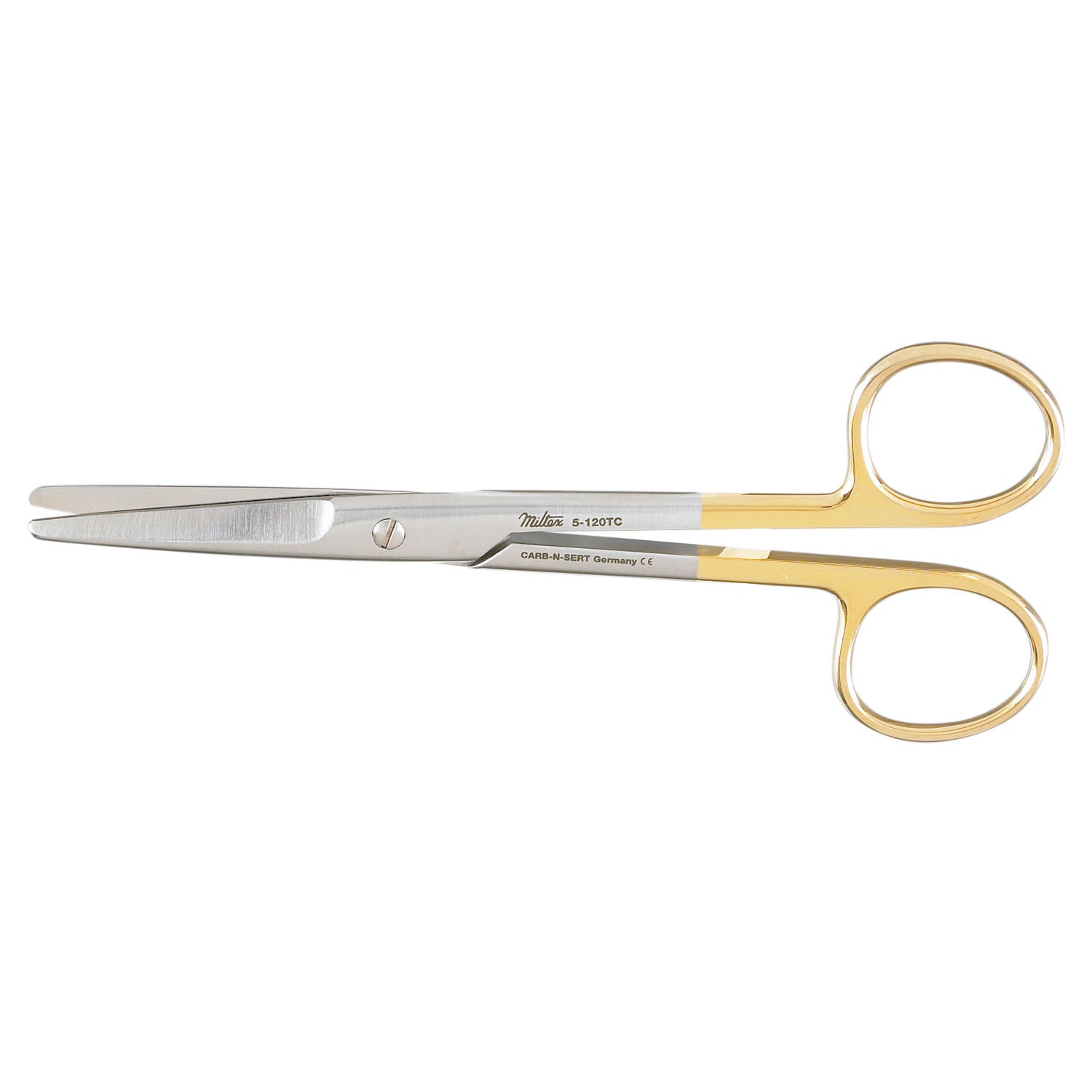 Dissecting Scissors, 5_" Straight, Carb-N-Sert, Standard Beveled Blades