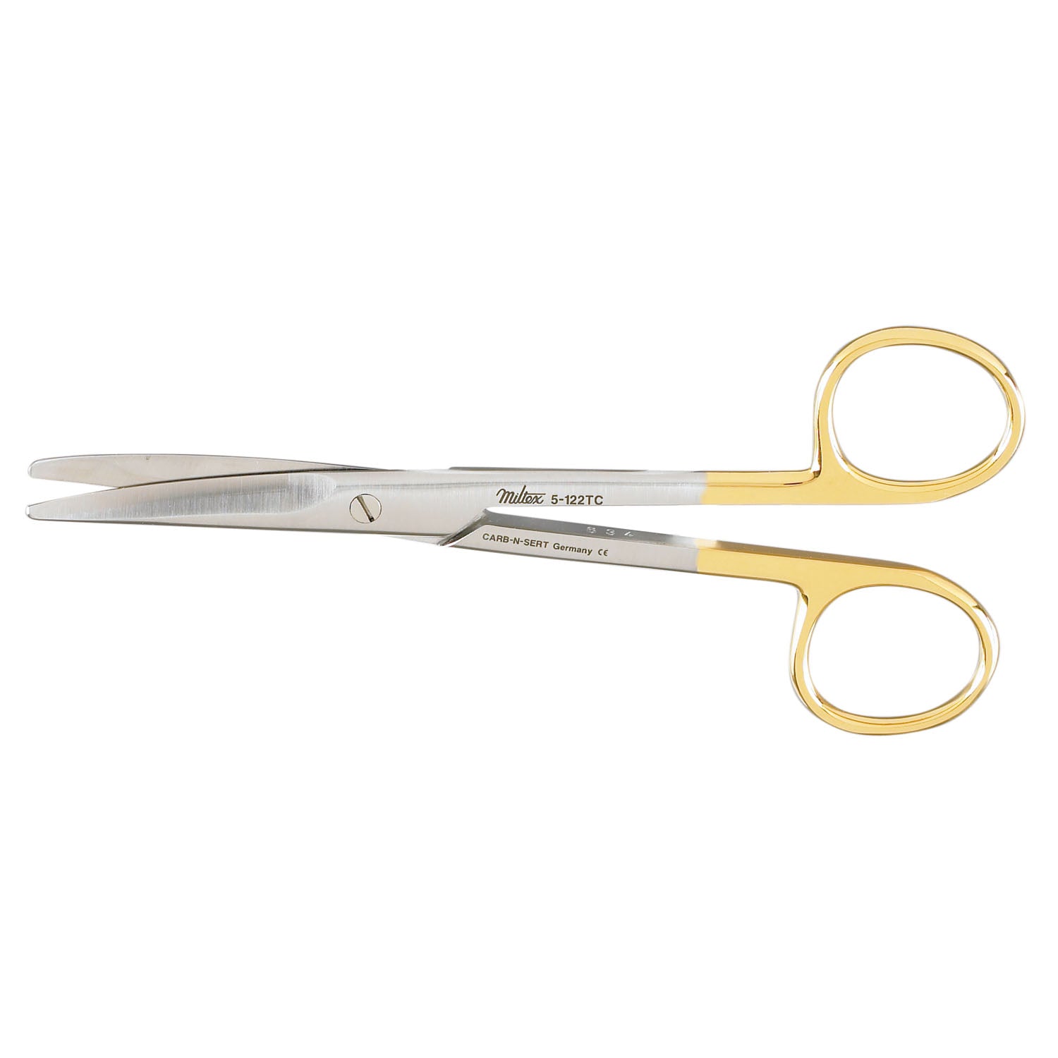 Dissecting Scissors, 5_" Curved, Carb-N-Sert, Standard Beveled Blades
