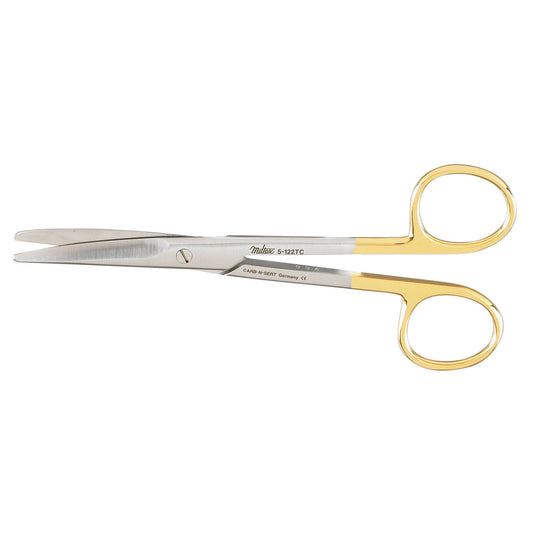 Dissecting Scissors, 5_" Curved, Carb-N-Sert, Standard Beveled Blades