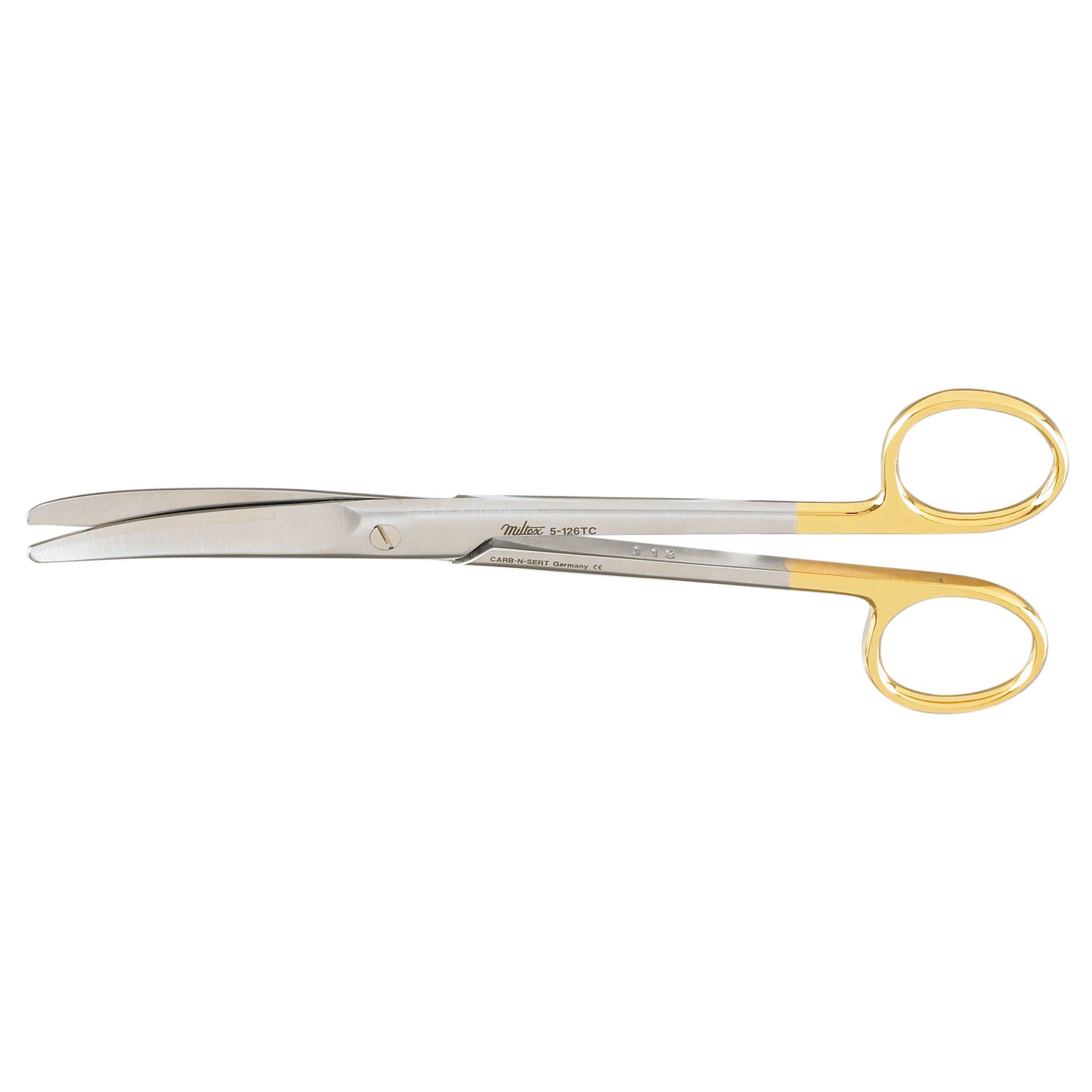 Dissecting Scissors, 6_" Curved, Carb-N-Sert, Standard Beveled Blades