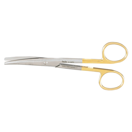 Dissecting Scissors, 5_" Curved, Carb-N-Sert, Rounded Blades