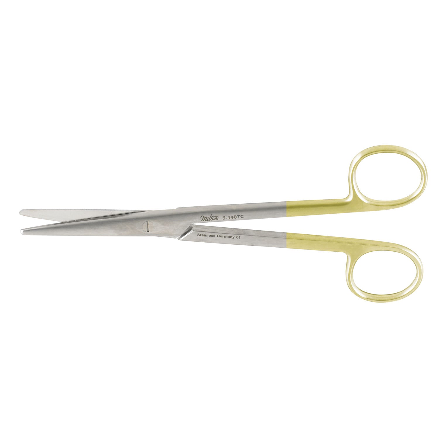 Dissecting Scissors, 6_" Straight, Carb-N-Sert, Rounded Blades