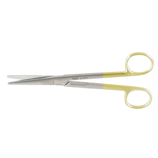 Dissecting Scissors, 6_" Straight, Carb-N-Sert, Rounded Blades