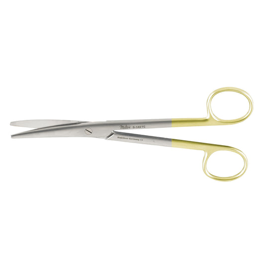 Dissecting Scissors, 6_" Curved, Carb-N-Sert, Rounded Blades