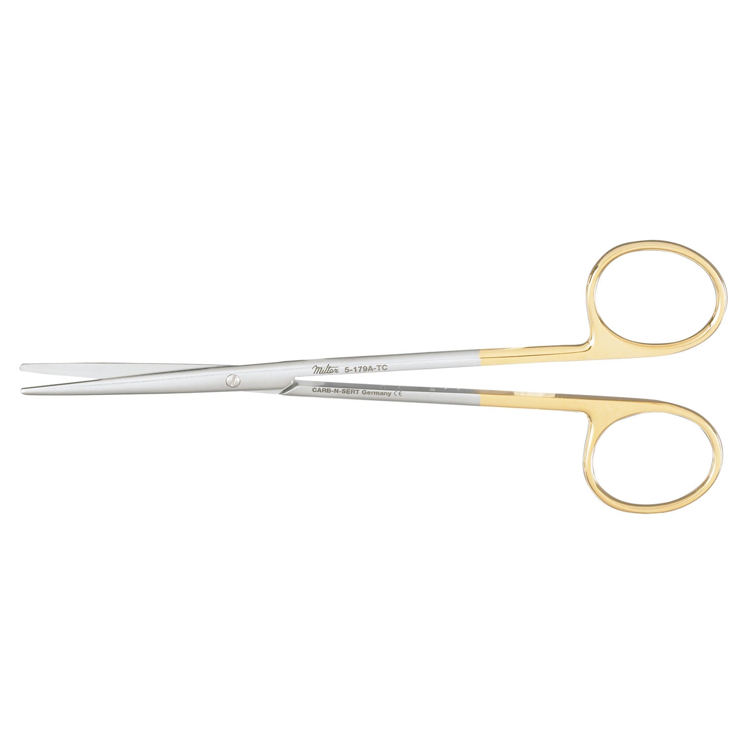Metzenbaum Scissors, 5_" Straight, Delicate, Carb-N-Sert, Blunt Points