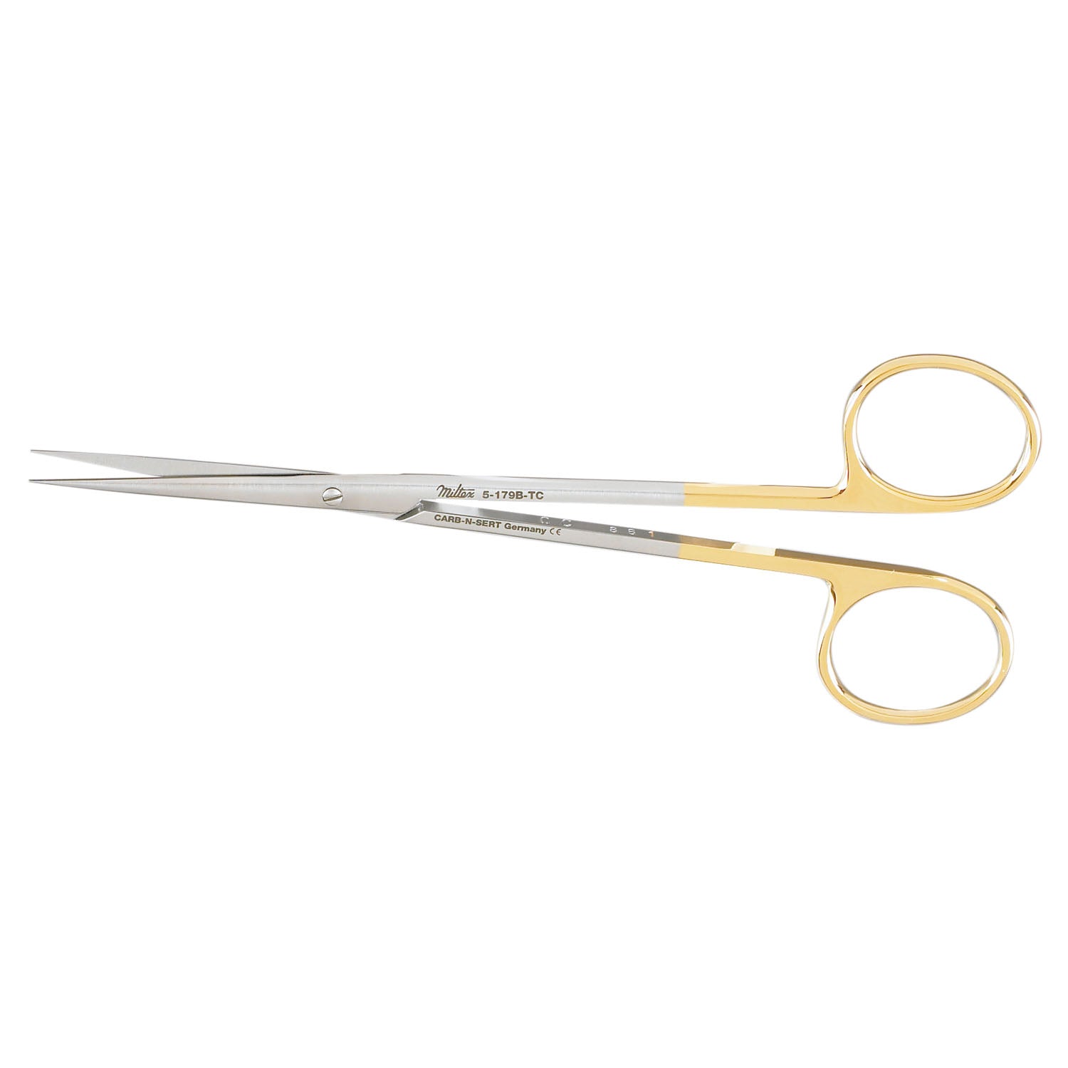 Metzenbaum Scissors, 5_" Straight, Delicate, Carb-N-Sert, Sharp Points