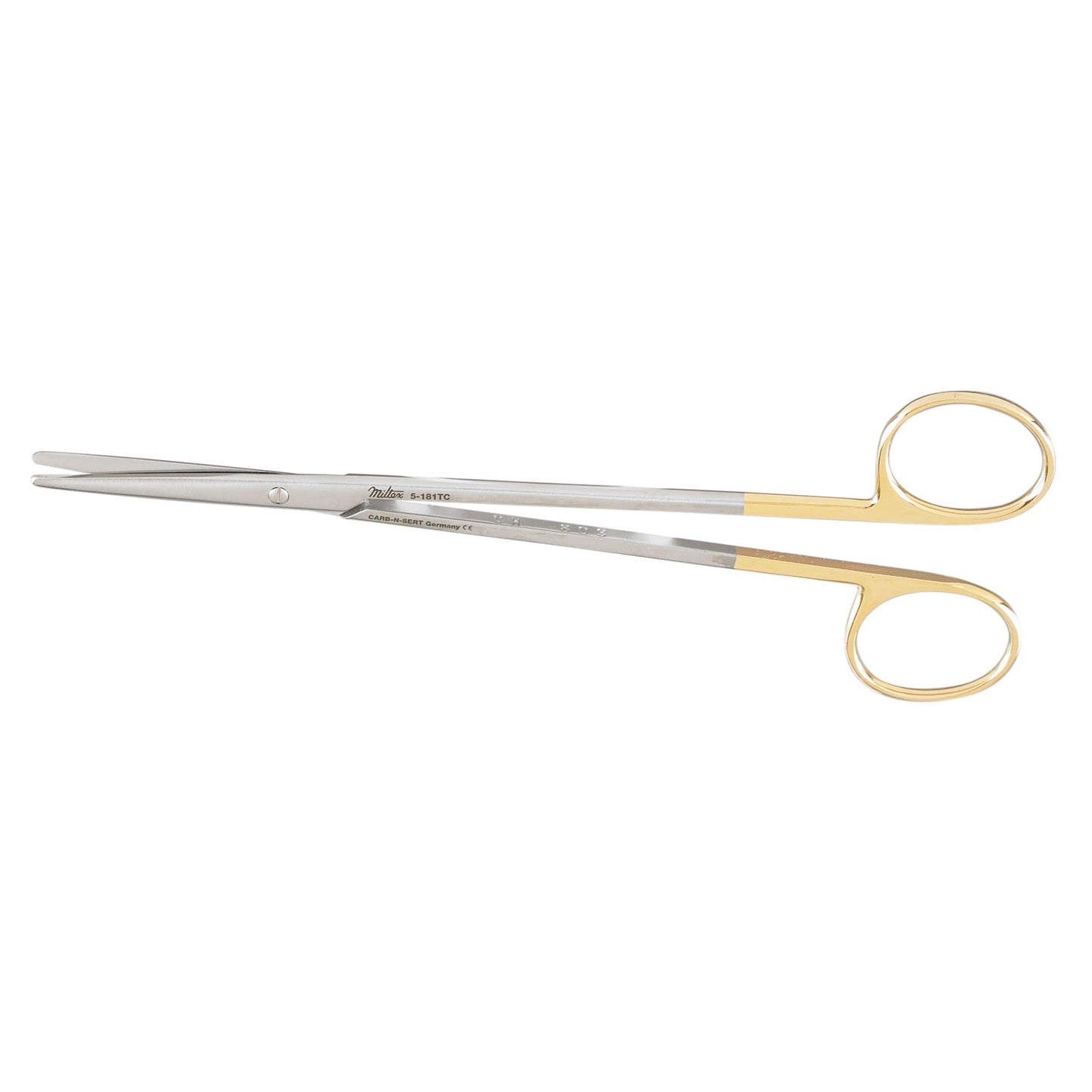 Metzenbaum Scissors, 7" Straight, Standard, Carb-N-Sert, Blunt Points