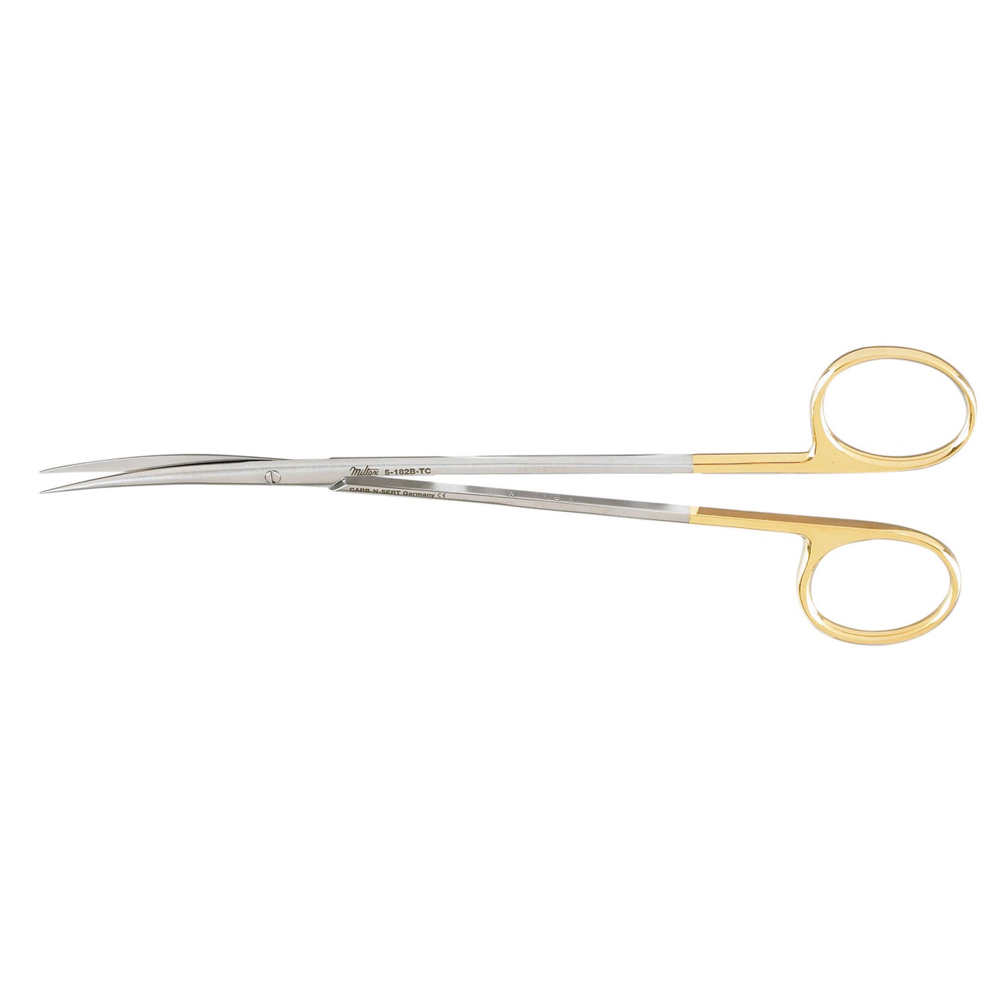 Metzenbaum Scissors, 7" Curved, Delicate, Carb-N-Sert, Sharp Points