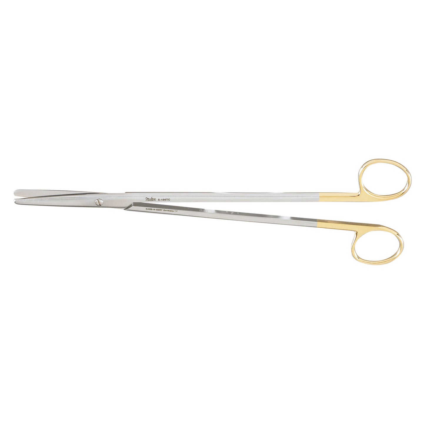 Metzenbaum Scissors, 9" Straight, Standard, Carb-N-Sert, Blunt Points