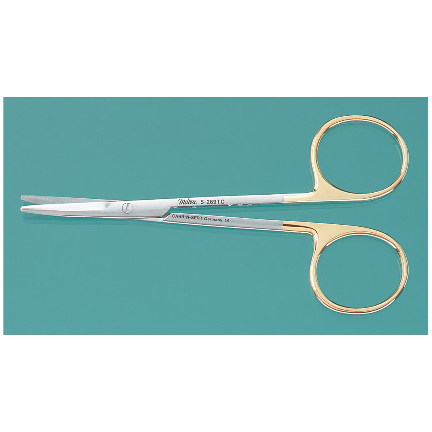 Kaye Dissecting Scissors, Curved, Tungsten Carbide, 4_"