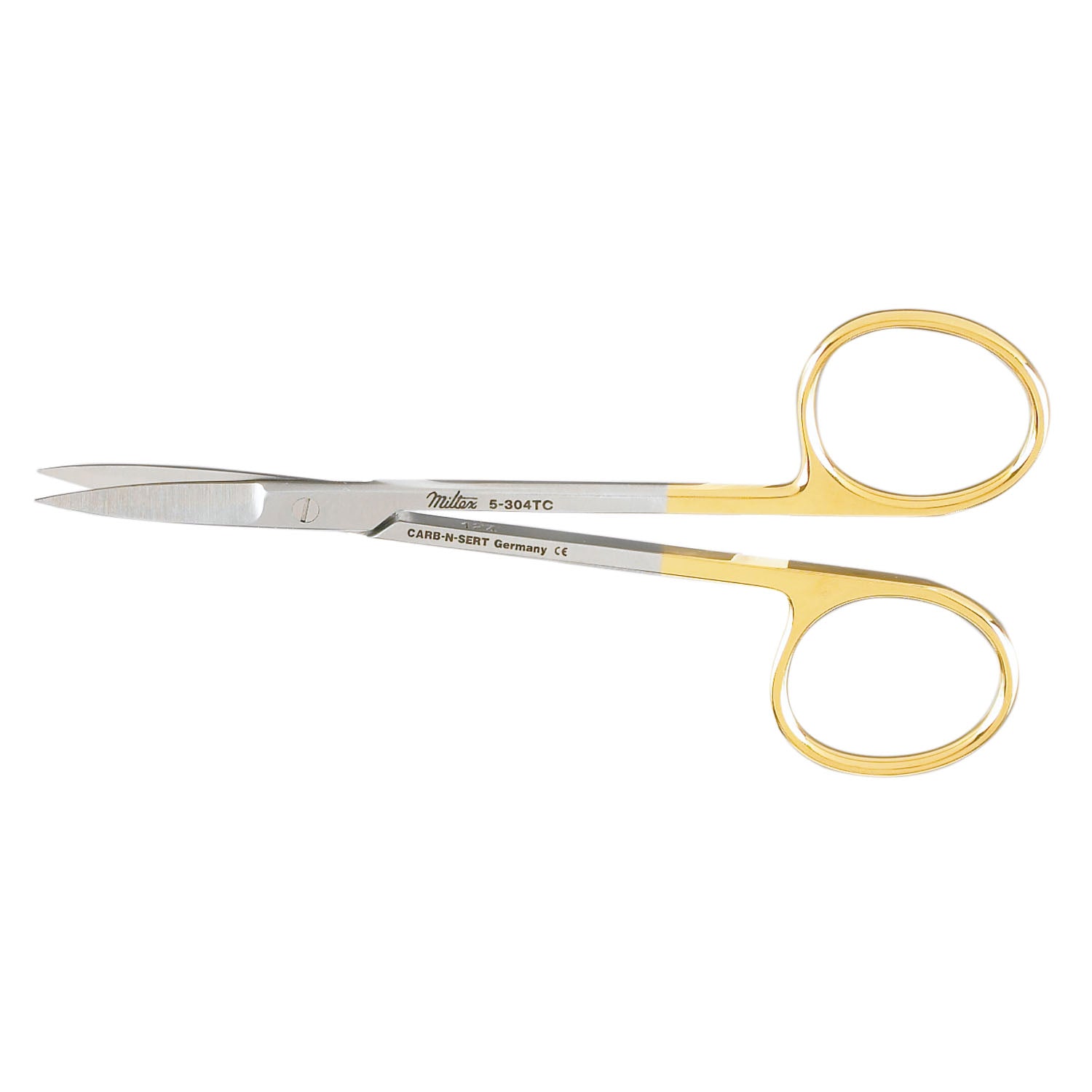 Iris Scissors, 4_" Straight, Carb-N-Sert