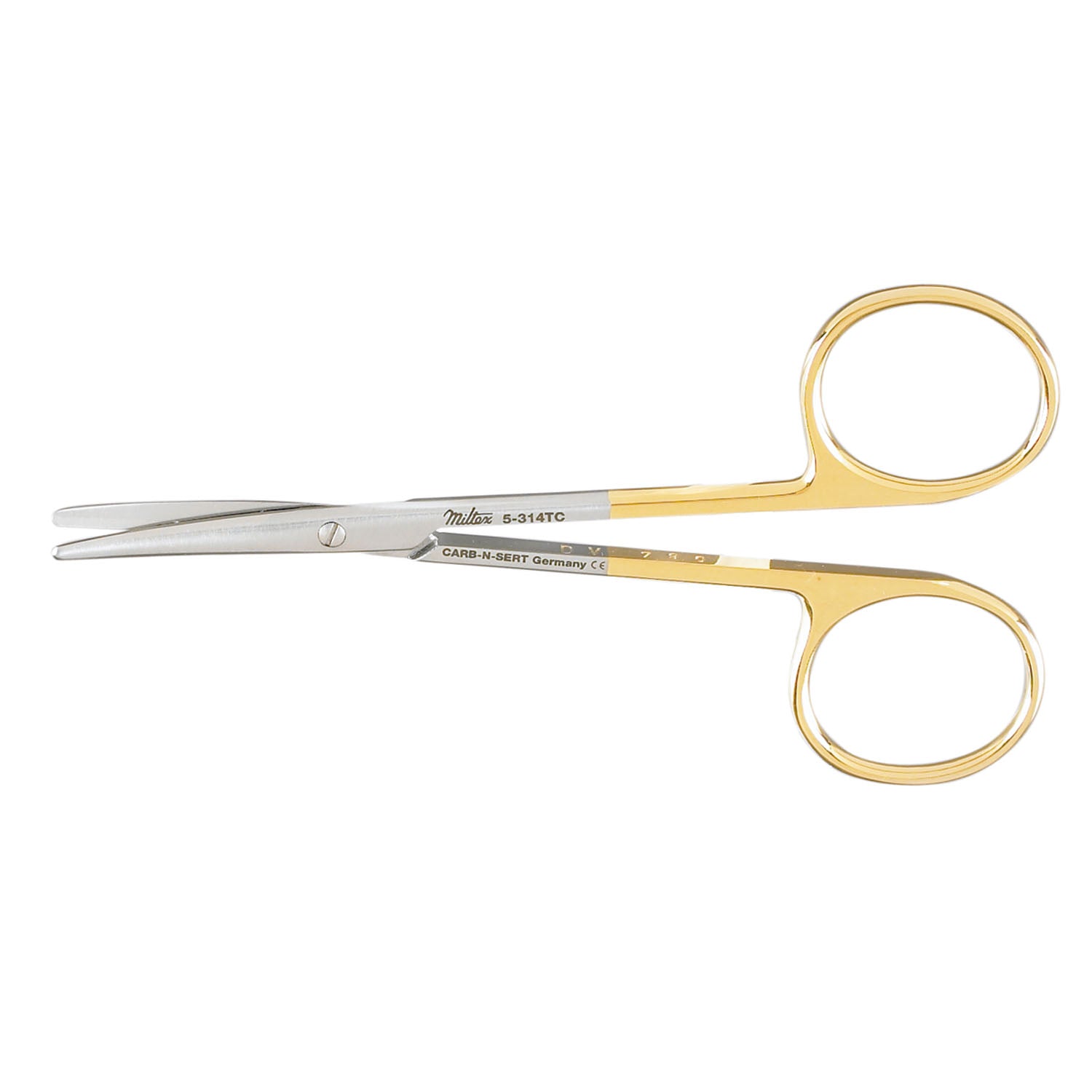 Strabismus Scissors, 4_" Curved, Carb-N-Sert