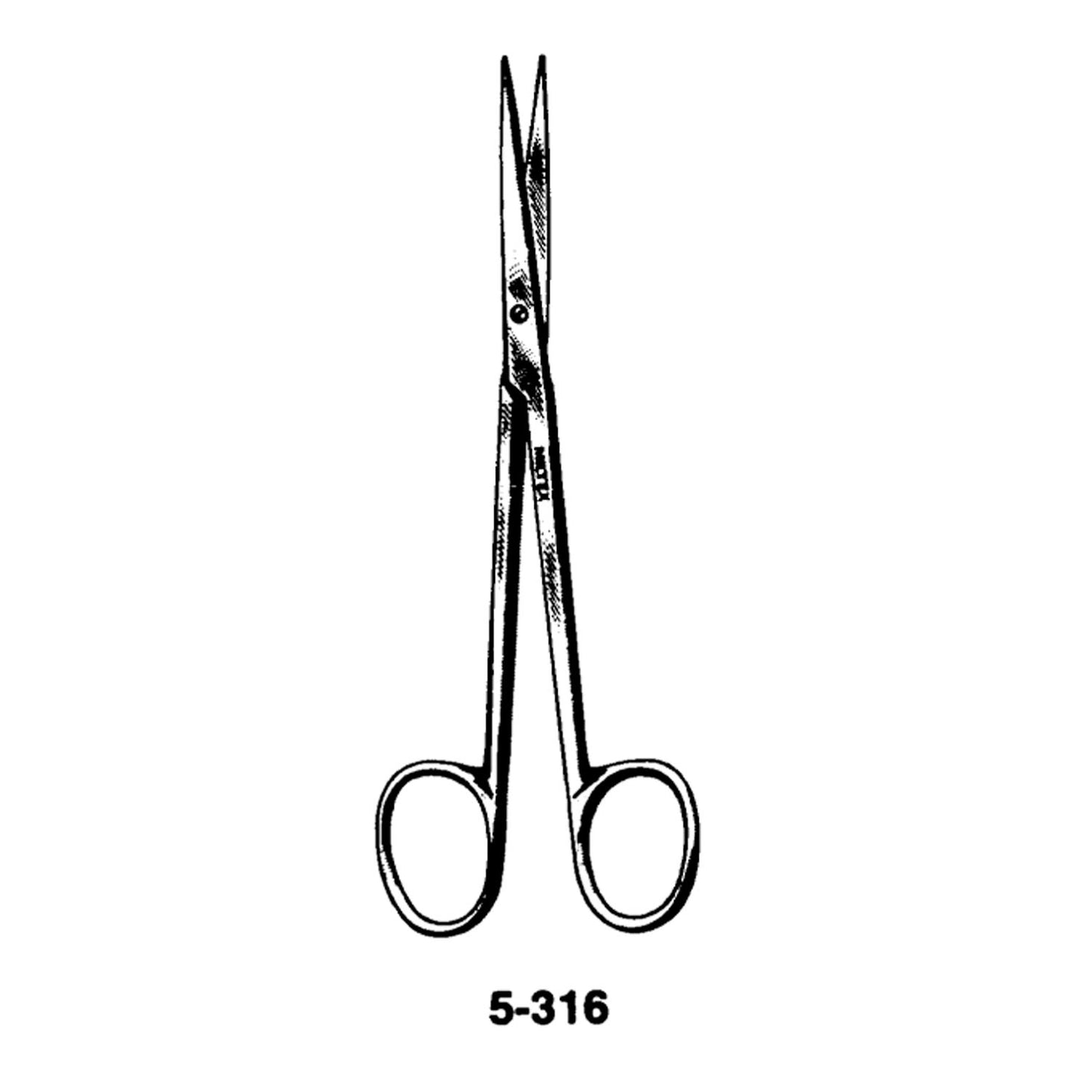 Brophy Scissors, 5_" Straight, Sharp Points