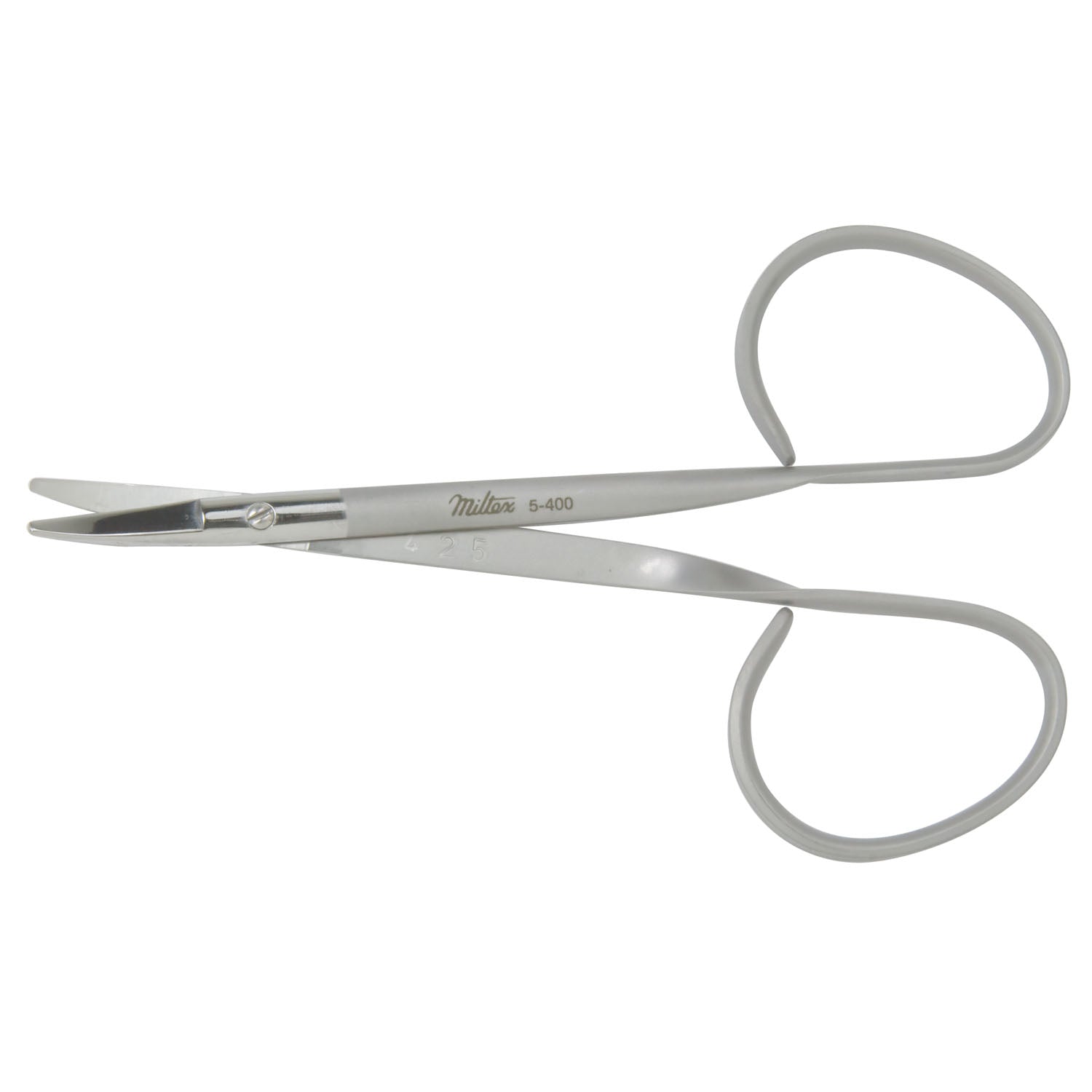 Utility Scissors, Curved, Blunt Tips, Ribbon Handle Style, 4.1"
