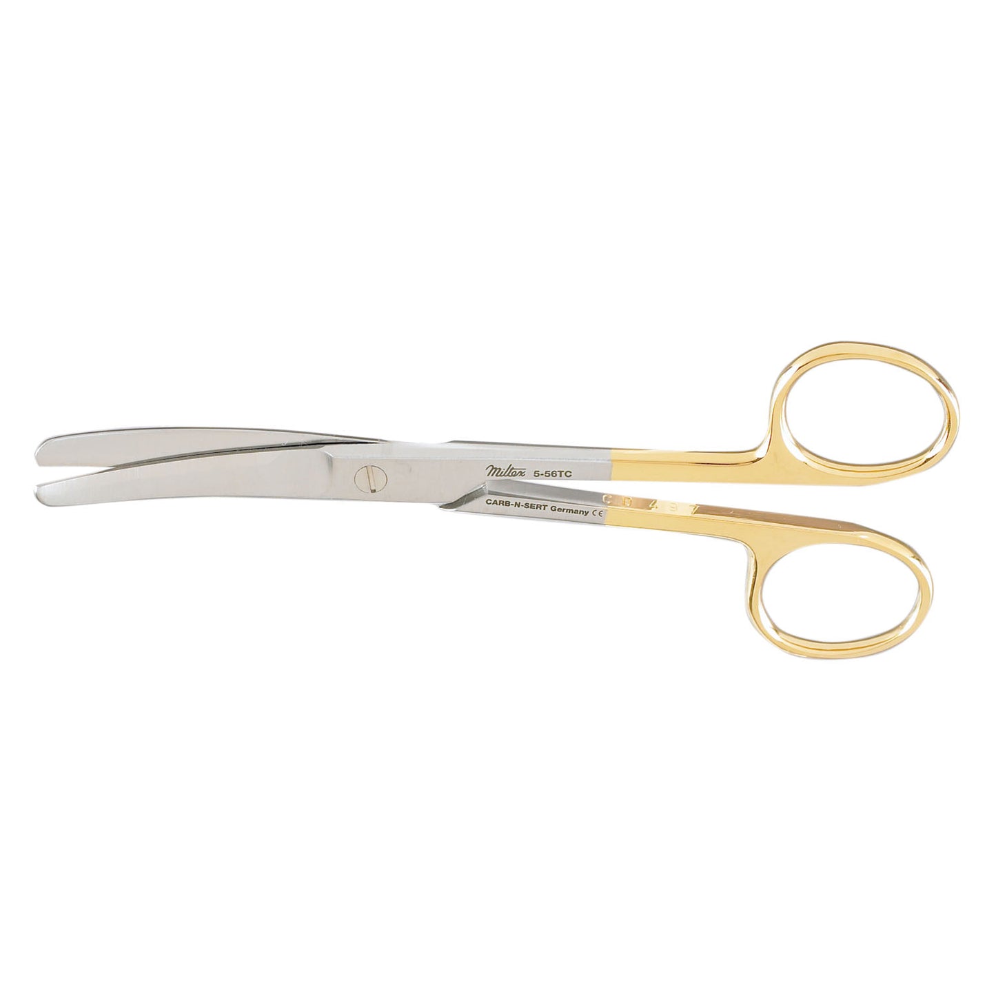 Operating Scissors, 5_", Blunt-Blunt Points, Curved, Carb-N-Sert