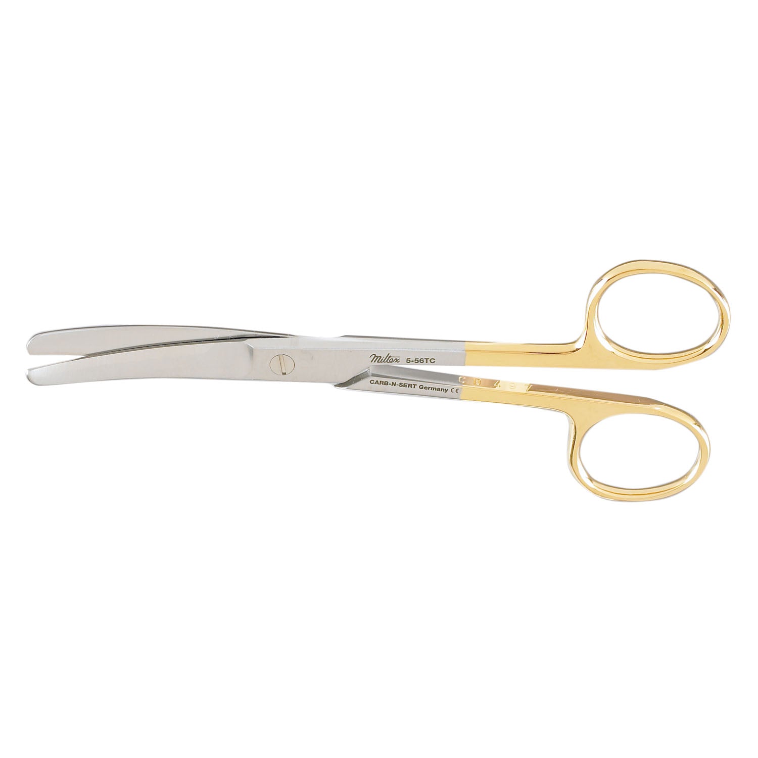 Operating Scissors, 5_", Blunt-Blunt Points, Curved, Carb-N-Sert
