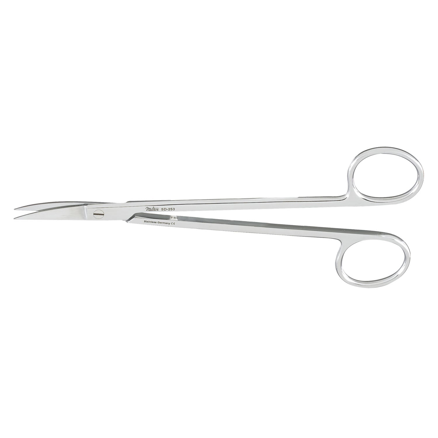 Kelly Fistula Scissors, 6_" Curved, One Serrated Blade