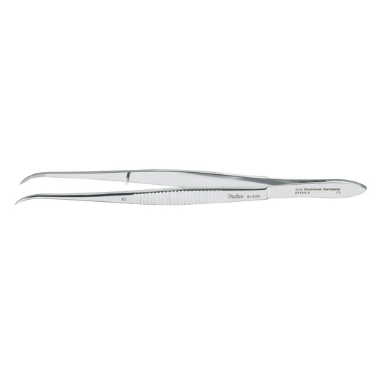 Dressing Forceps, 5", Curved Narrow Tips