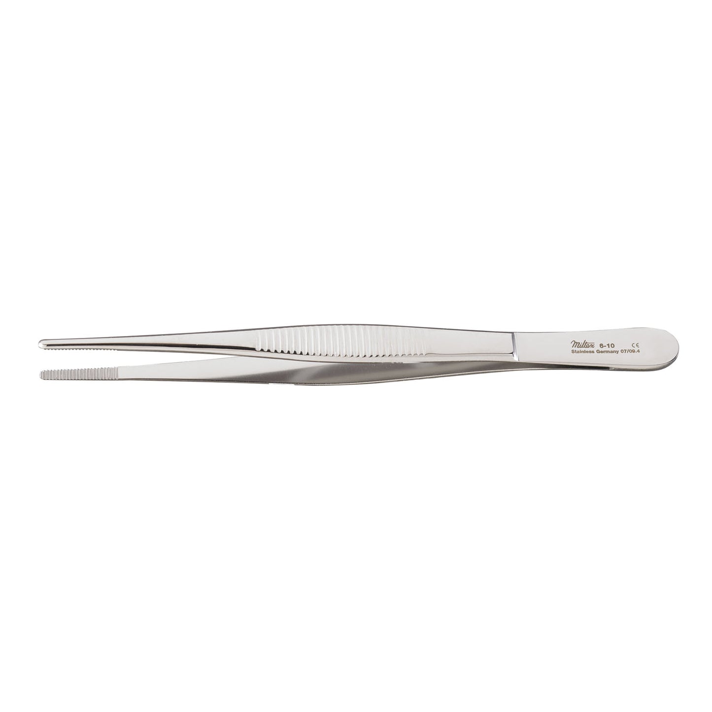 Dressing Forceps, 4", Standard, Serrated Handles
