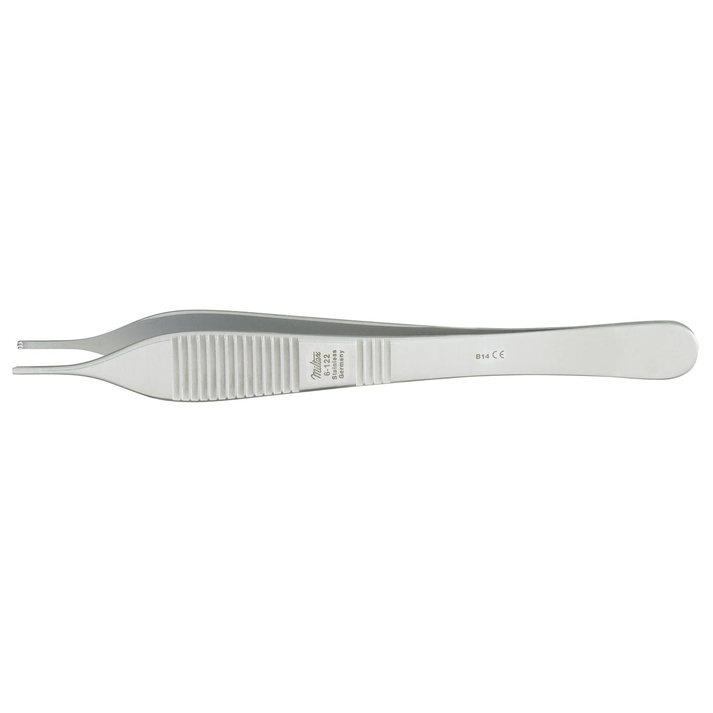 Tissue Forceps, 4_", 2x3 Teeth, Delicate