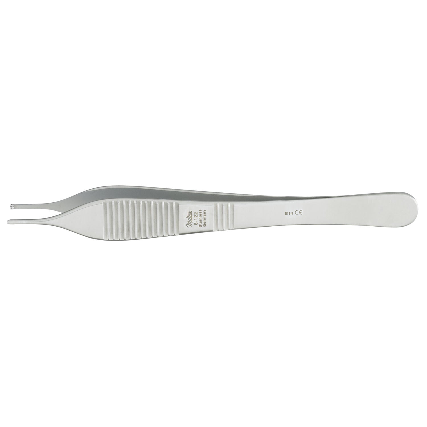 Tissue Forceps, 4_", 2x3 Teeth, Delicate