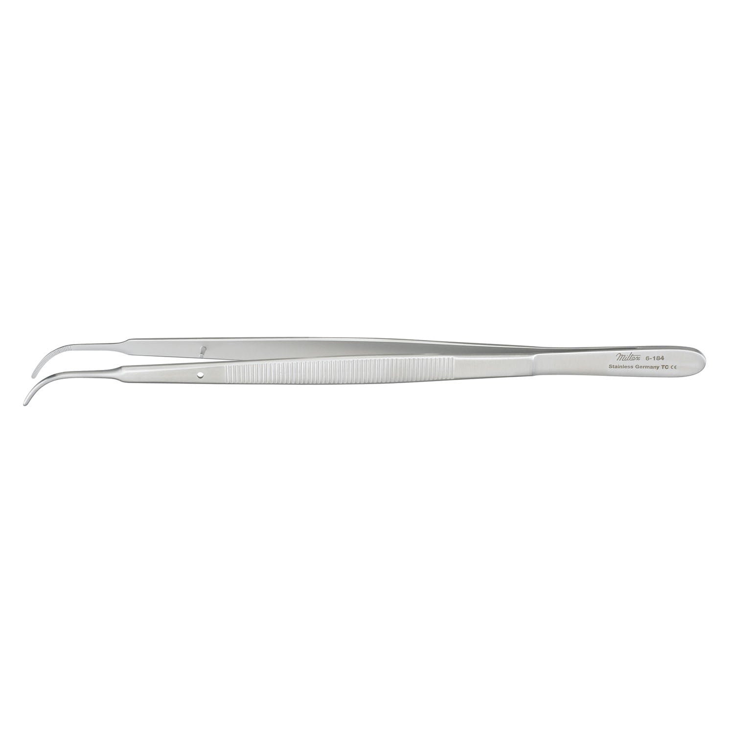 Gerald Forceps, 7", Dressing, Curved, Serrated