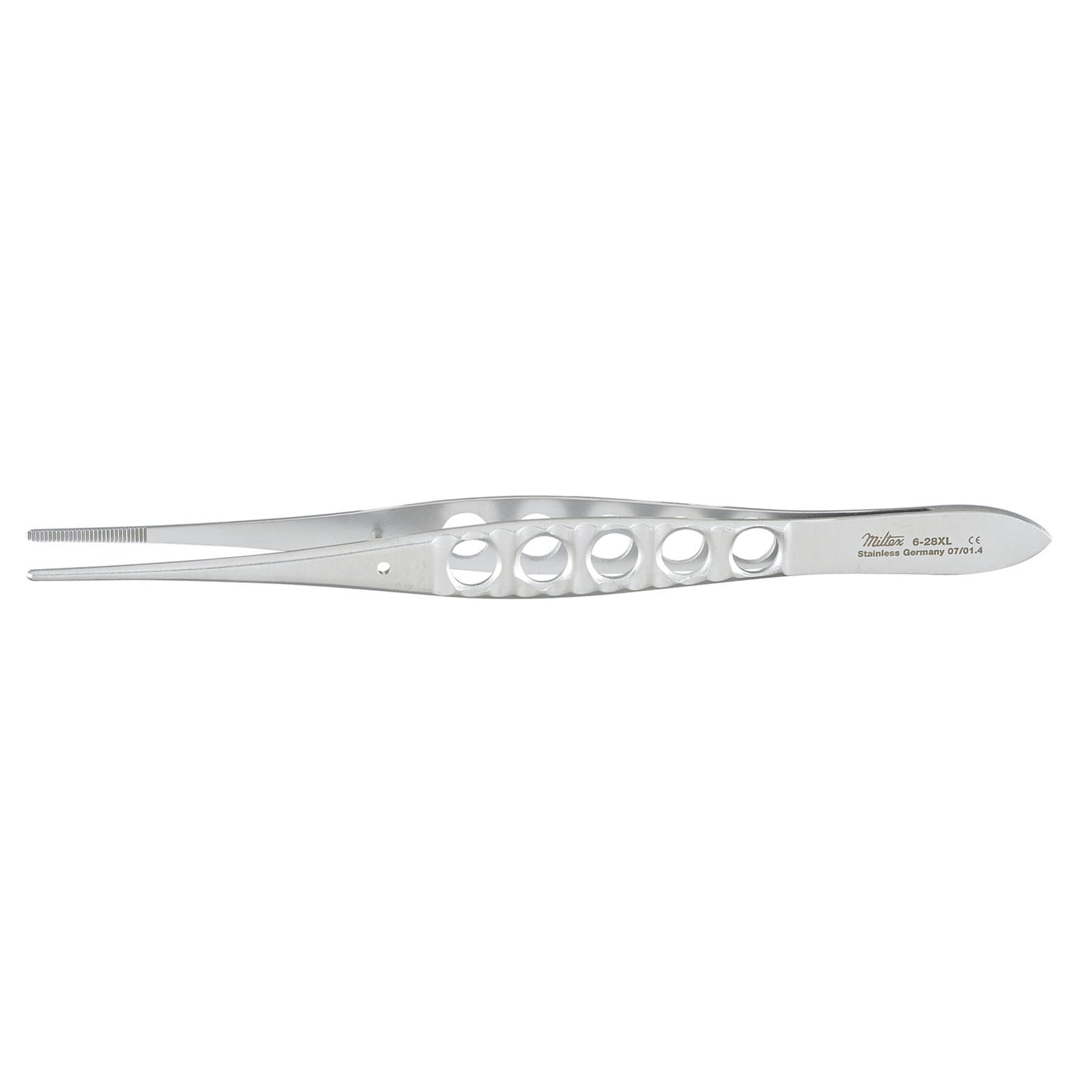 Dressing Forceps, 5_", Delicate Lightweight, Fenestrated Handles