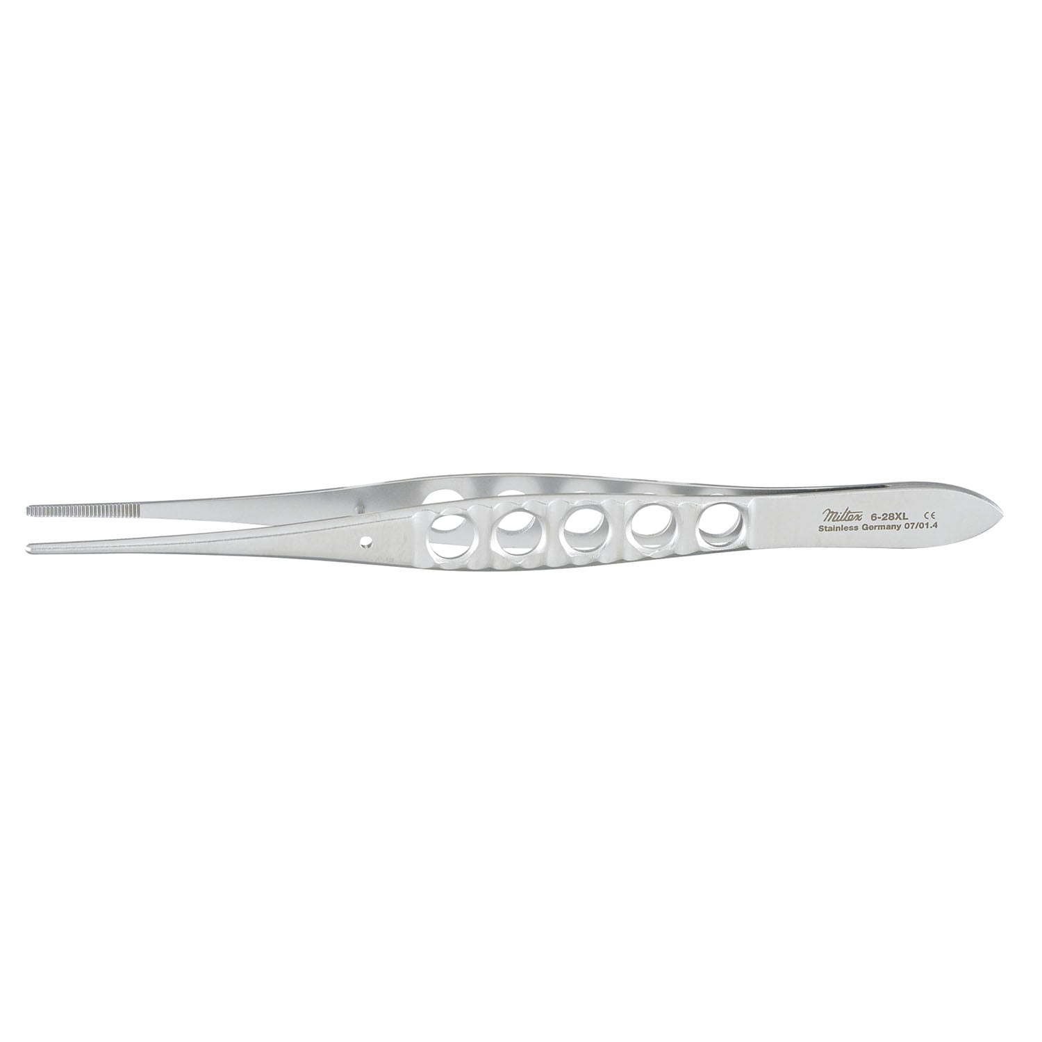 Dressing Forceps, 5_", Delicate Lightweight, Fenestrated Handles