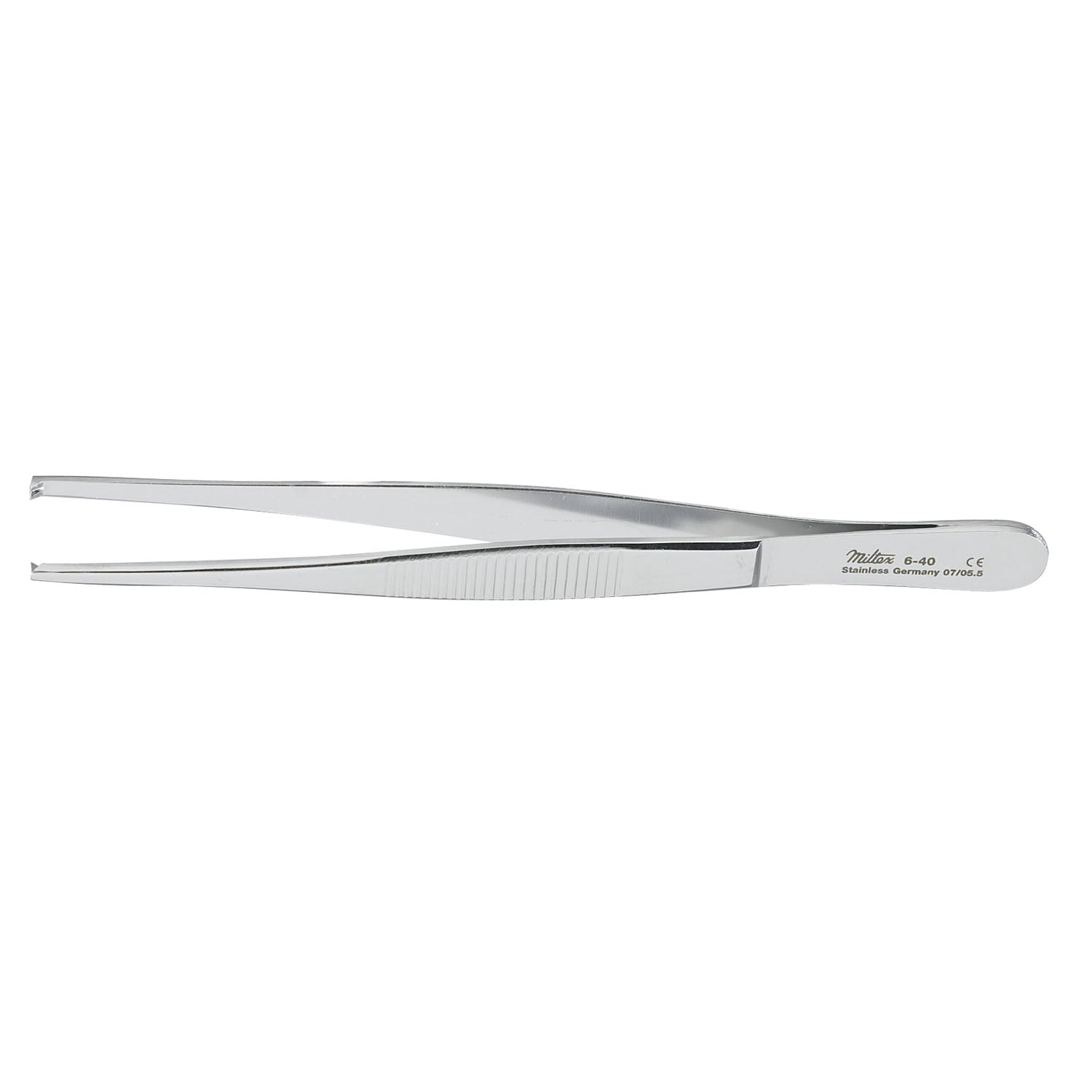 Tissue Forceps, 4_", 1x2 Teeth, Standard, Serrated Handles