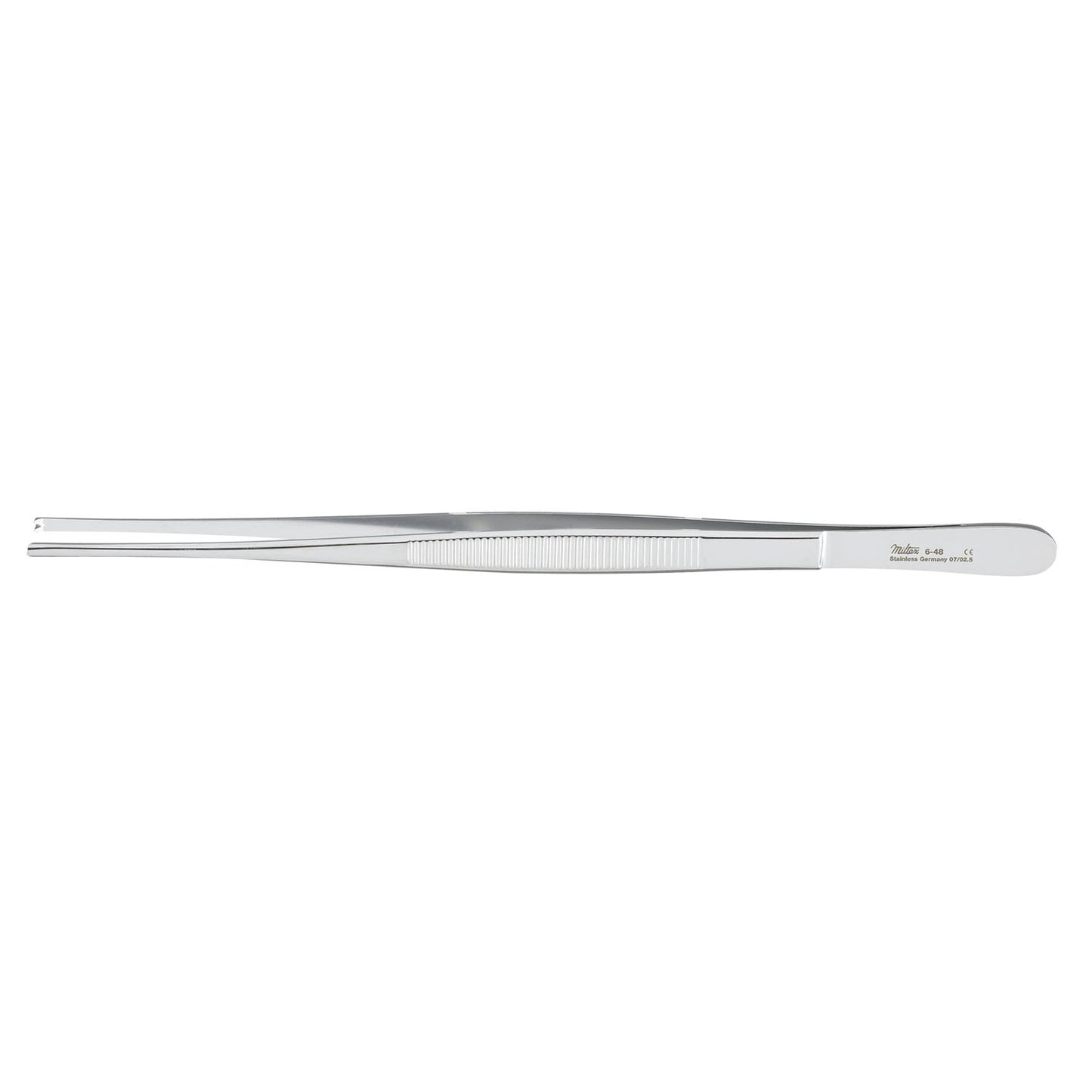 Tissue Forceps, 8", 1x2 Teeth, Standard, Serrated Handles
