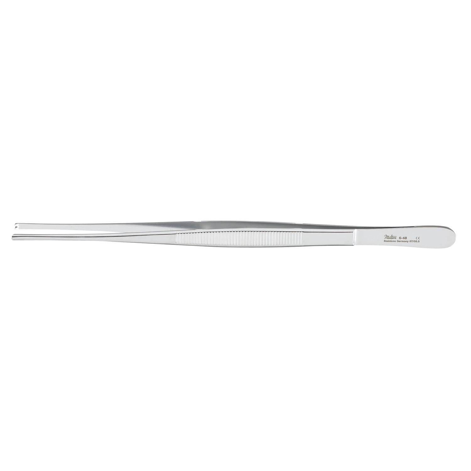 Tissue Forceps, 8", 1x2 Teeth, Standard, Serrated Handles